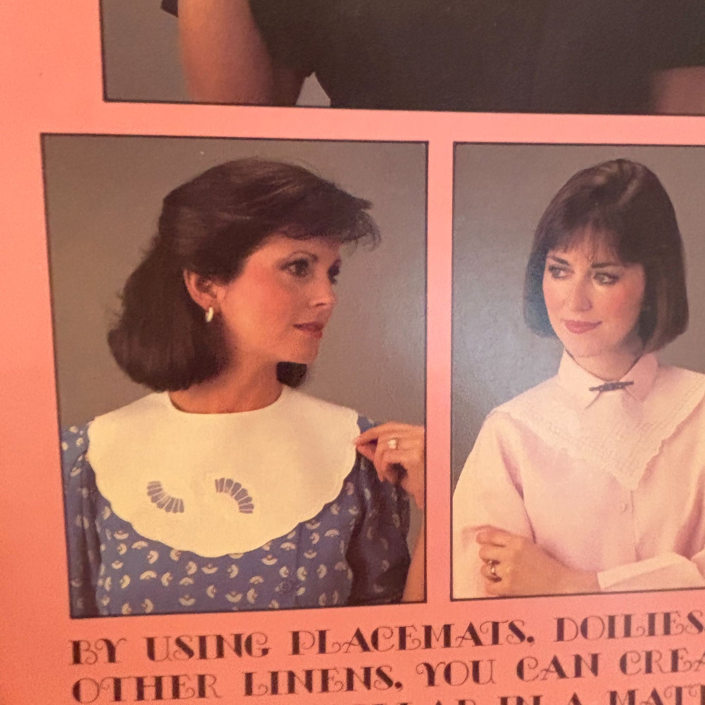 Leisure Arts Sewing Pattern 1058 Detachable Heirloom Collars Recycle Upcycle Sew