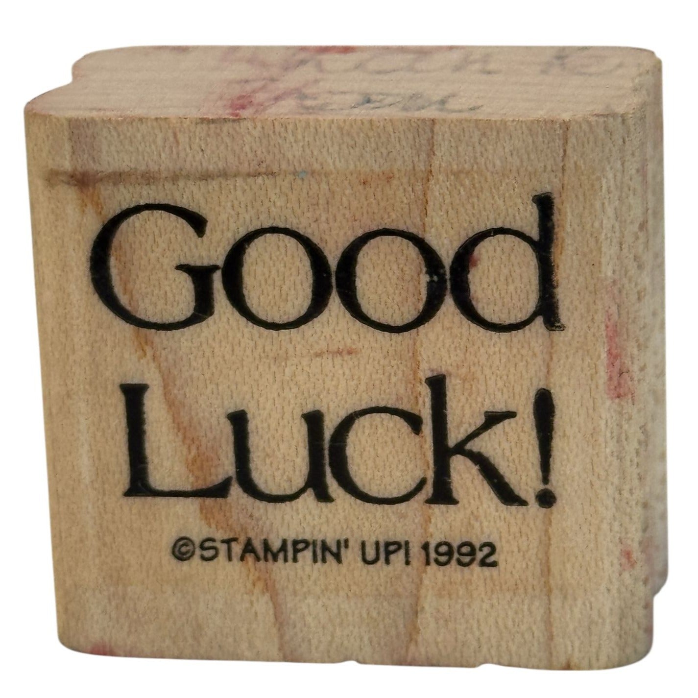 Stampin Up Rubber Stamp Good Luck St Patricks Day Card Making Words Friendship