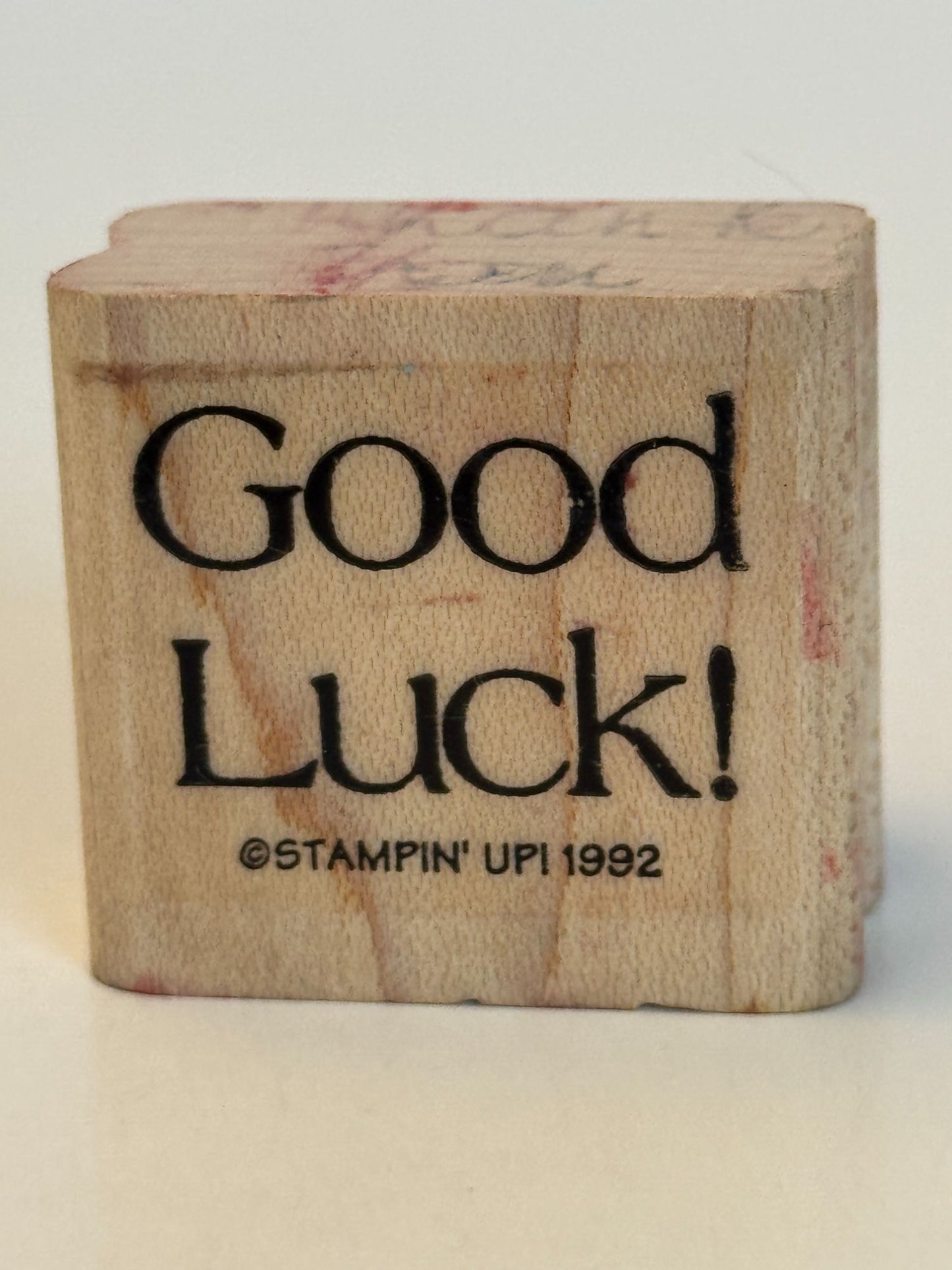 Stampin Up Rubber Stamp Good Luck St Patricks Day Card Making Words Friendship