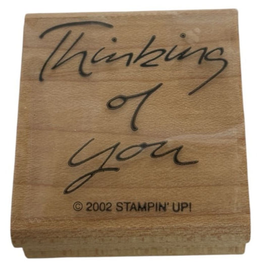 Stampin Up Rubber Stamp Thinking Of You Card Making Words Sentiment Friendship