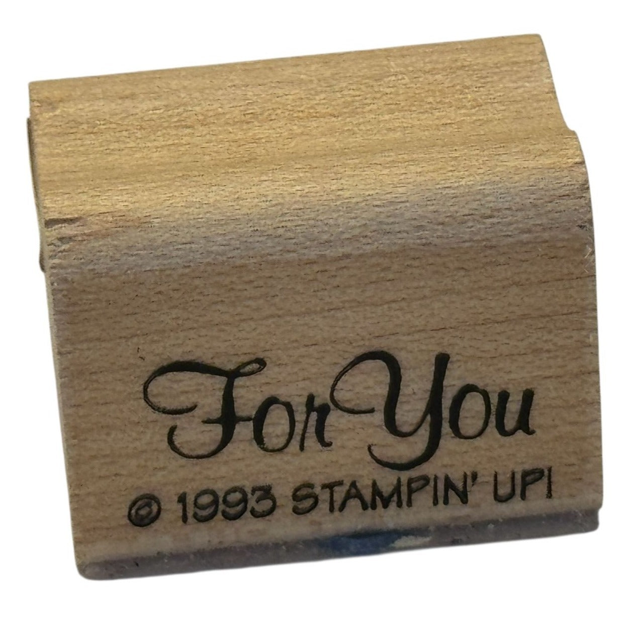 Stampin Up Rubber Stamp For You Gift Tag Card Making Words Present Small Cursive
