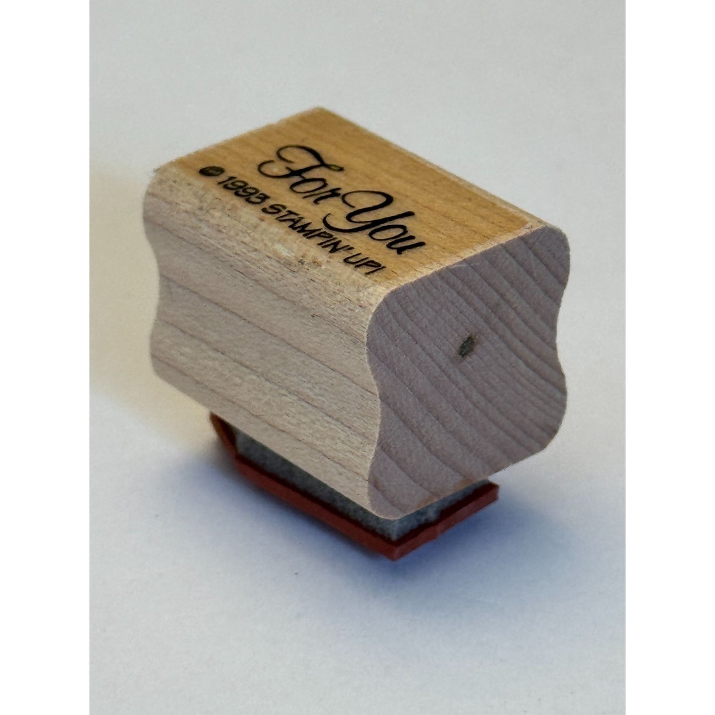 Stampin Up Rubber Stamp For You Gift Tag Card Making Words Present Small Cursive