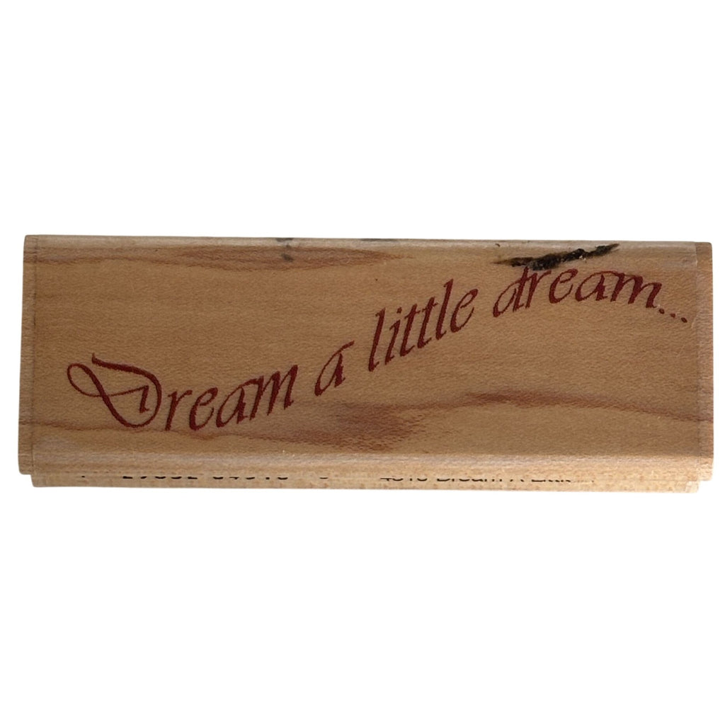 Hampton Art Rubber Stamp Dream a Little Dream Cardmaking Diffusion Tapestry Jill Meyer Words