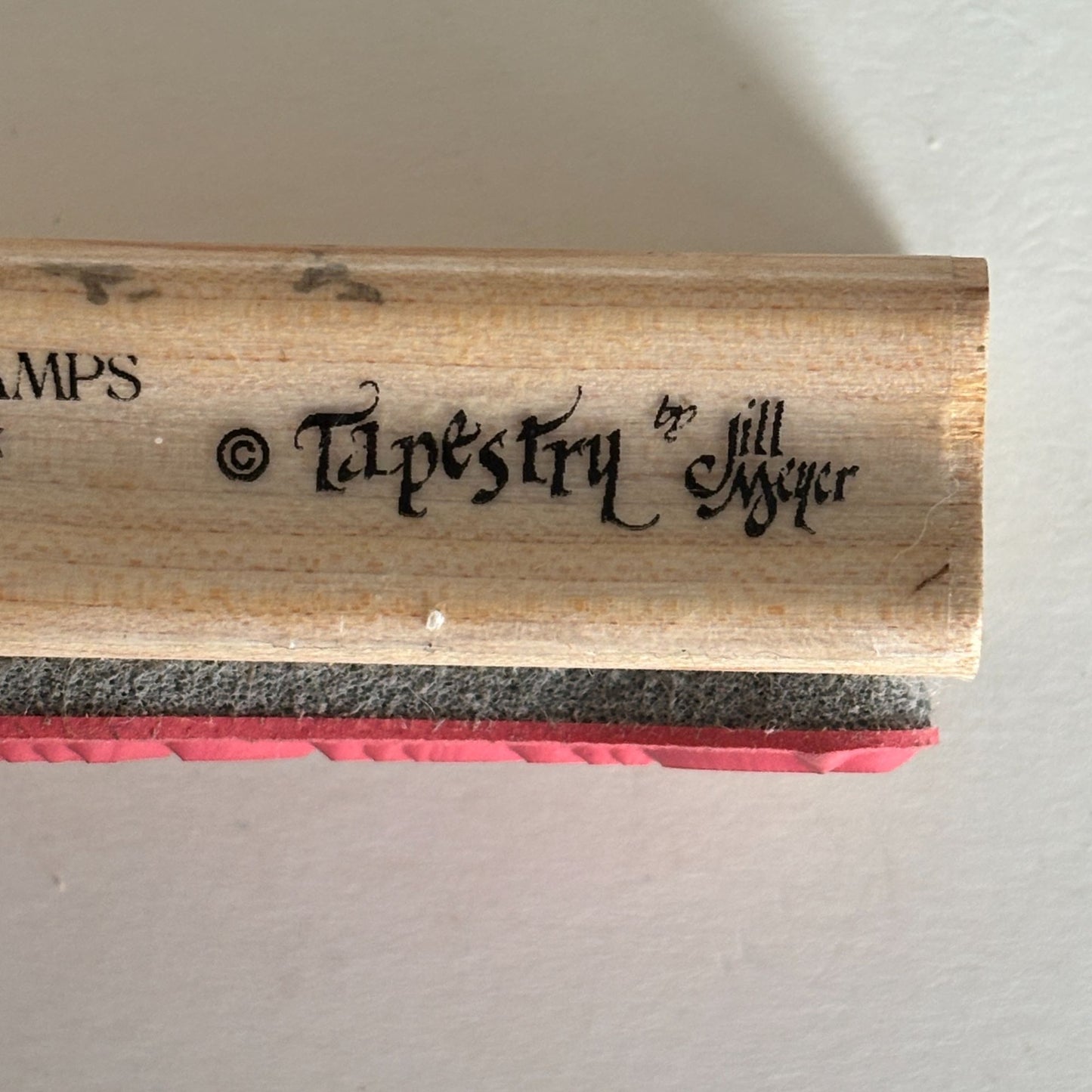Hampton Art Rubber Stamp Dream a Little Dream Cardmaking Diffusion Tapestry Jill Meyer Words