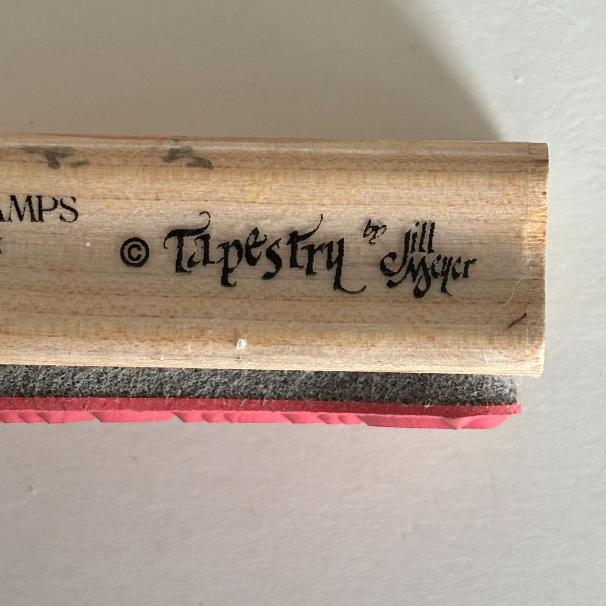 Hampton Art Rubber Stamp Dream a Little Dream Cardmaking Diffusion Tapestry Jill Meyer Words