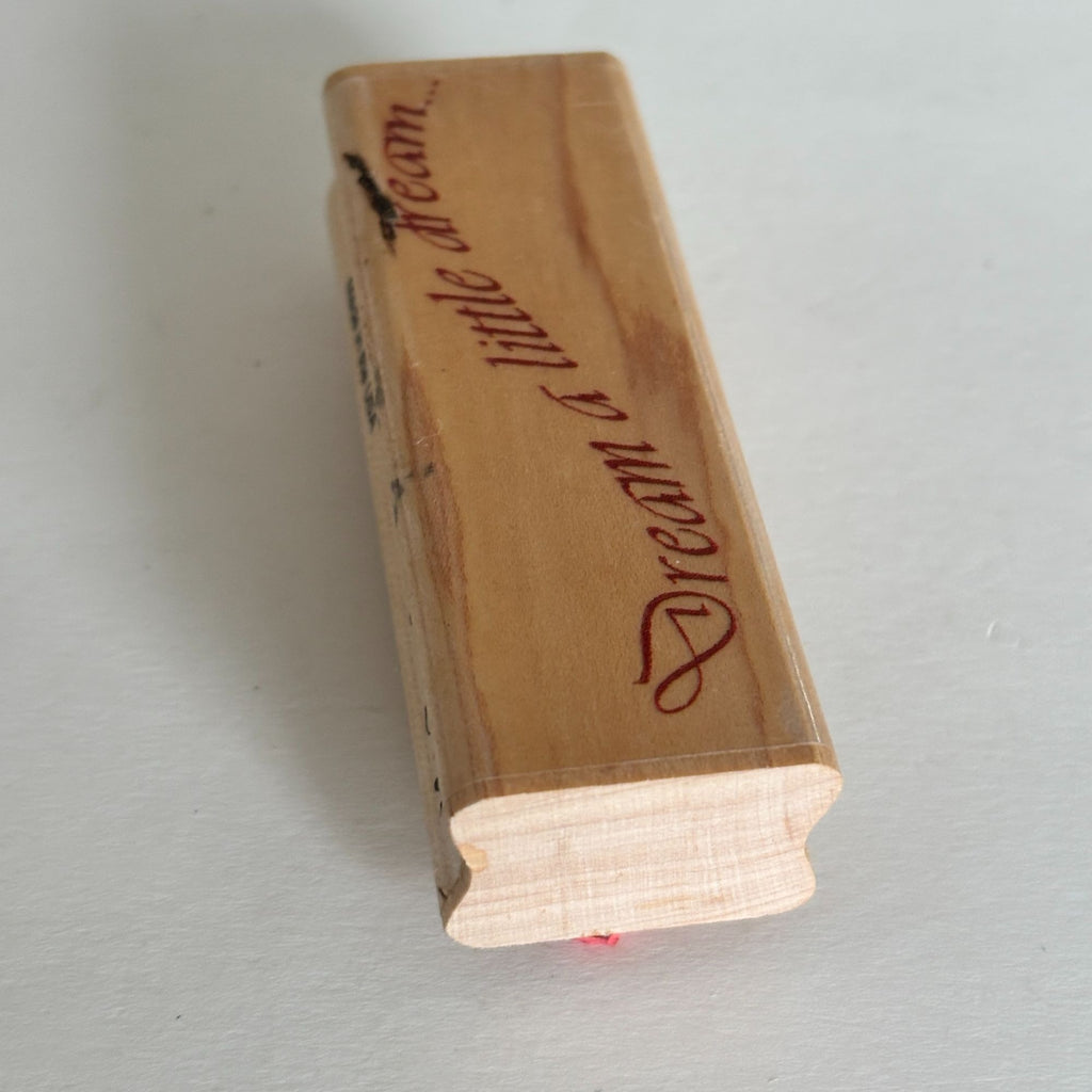 Hampton Art Rubber Stamp Dream a Little Dream Cardmaking Diffusion Tapestry Jill Meyer Words