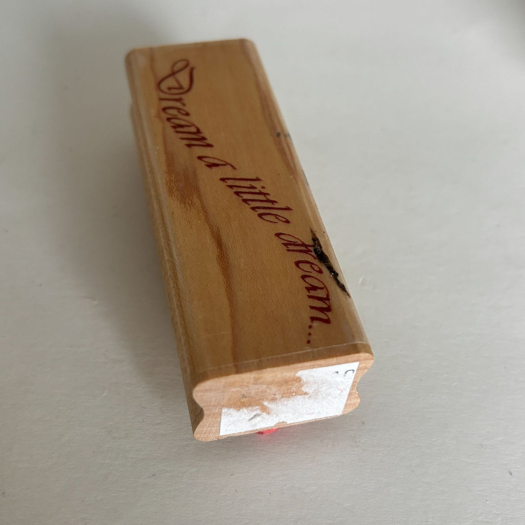 Hampton Art Rubber Stamp Dream a Little Dream Cardmaking Diffusion Tapestry Jill Meyer Words
