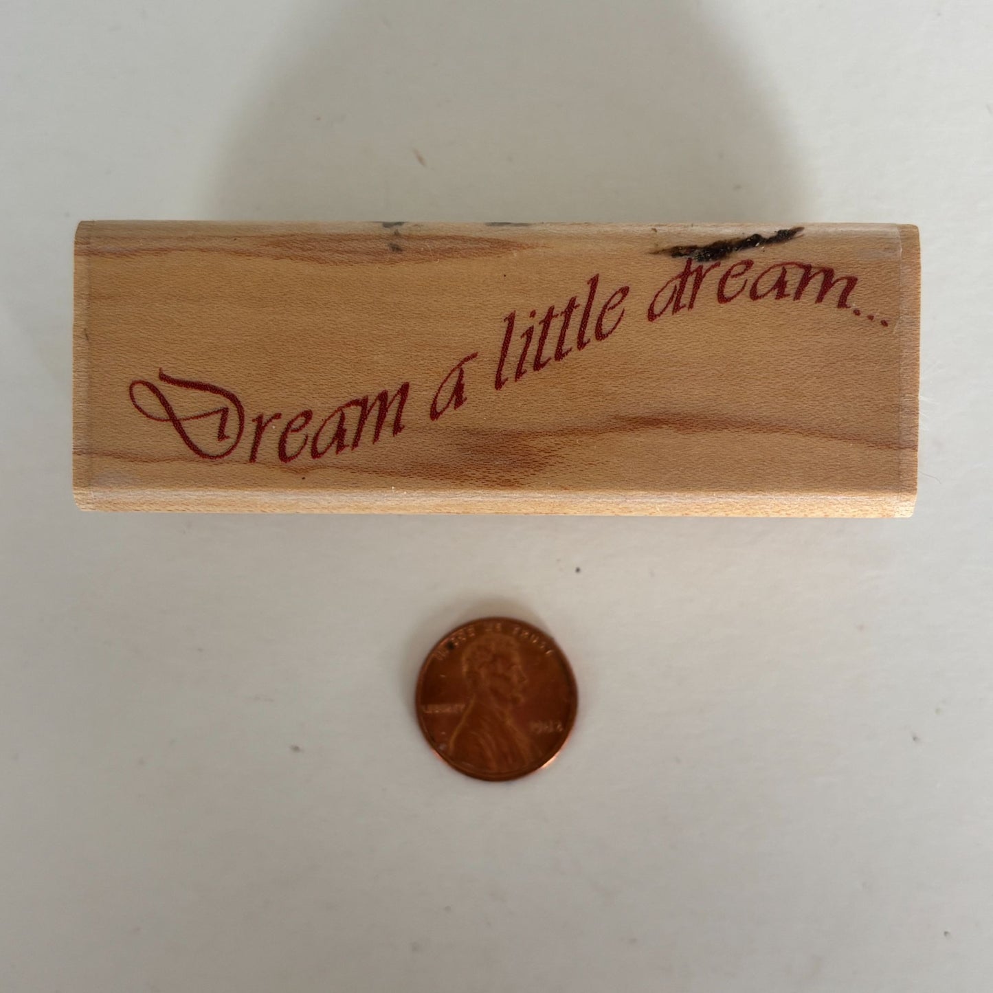 Hampton Art Rubber Stamp Dream a Little Dream Cardmaking Diffusion Tapestry Jill Meyer Words