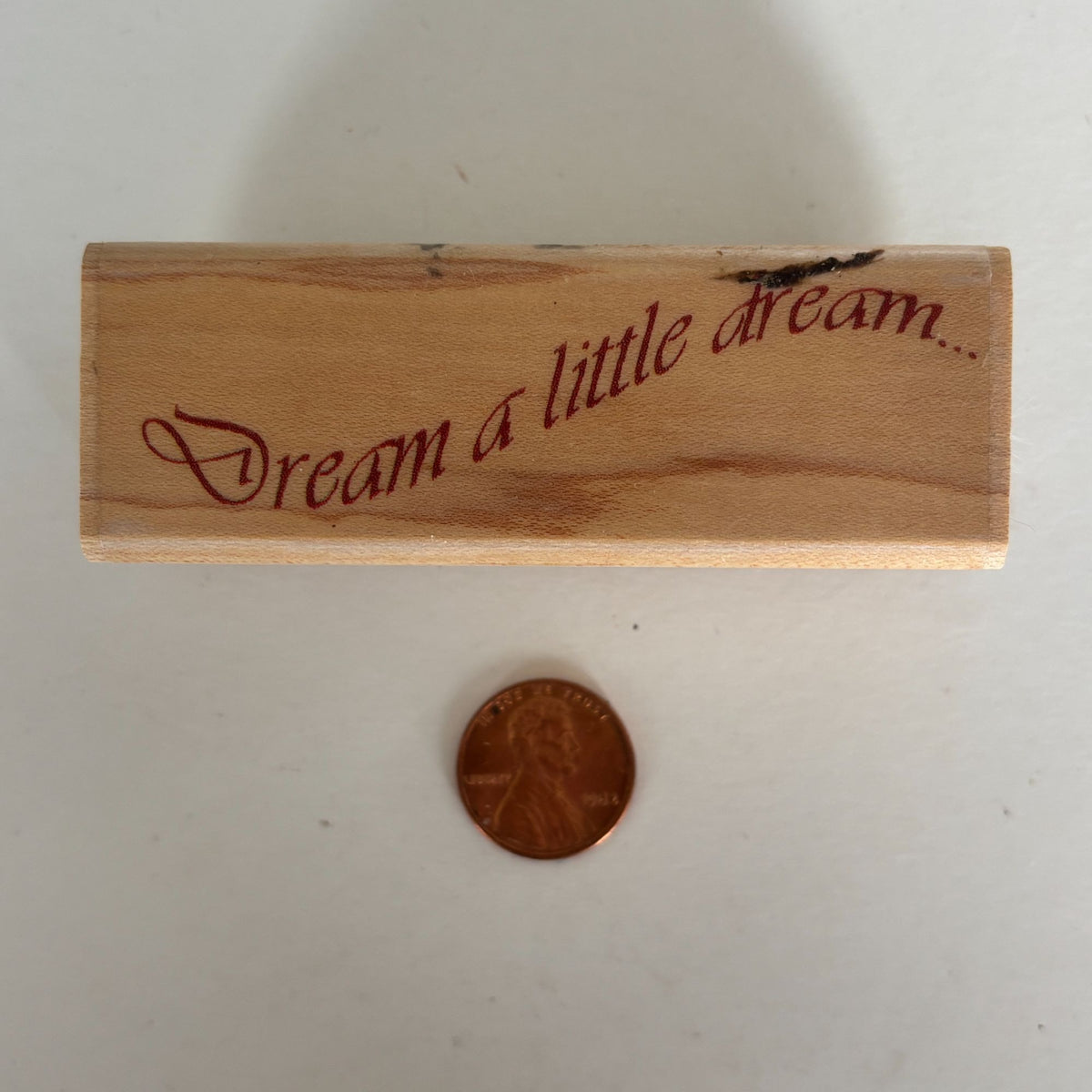 Hampton Art Rubber Stamp Dream a Little Dream Cardmaking Diffusion Tapestry Jill Meyer Words