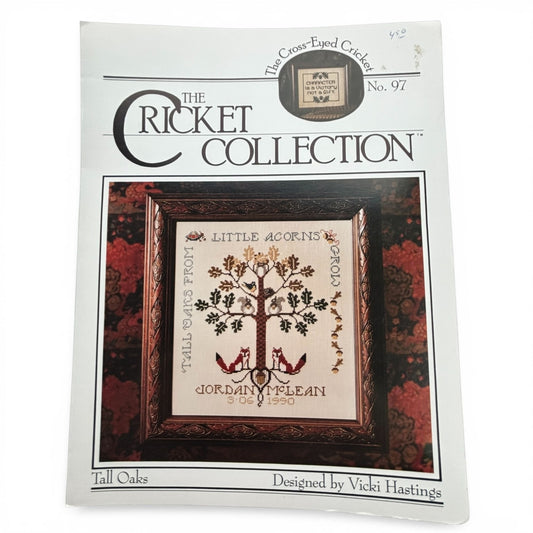 Cross-Eyed Cricket Collection Cross Stitch Pattern Booklet Tall Oaks Tree Woodland Animals Grow 97