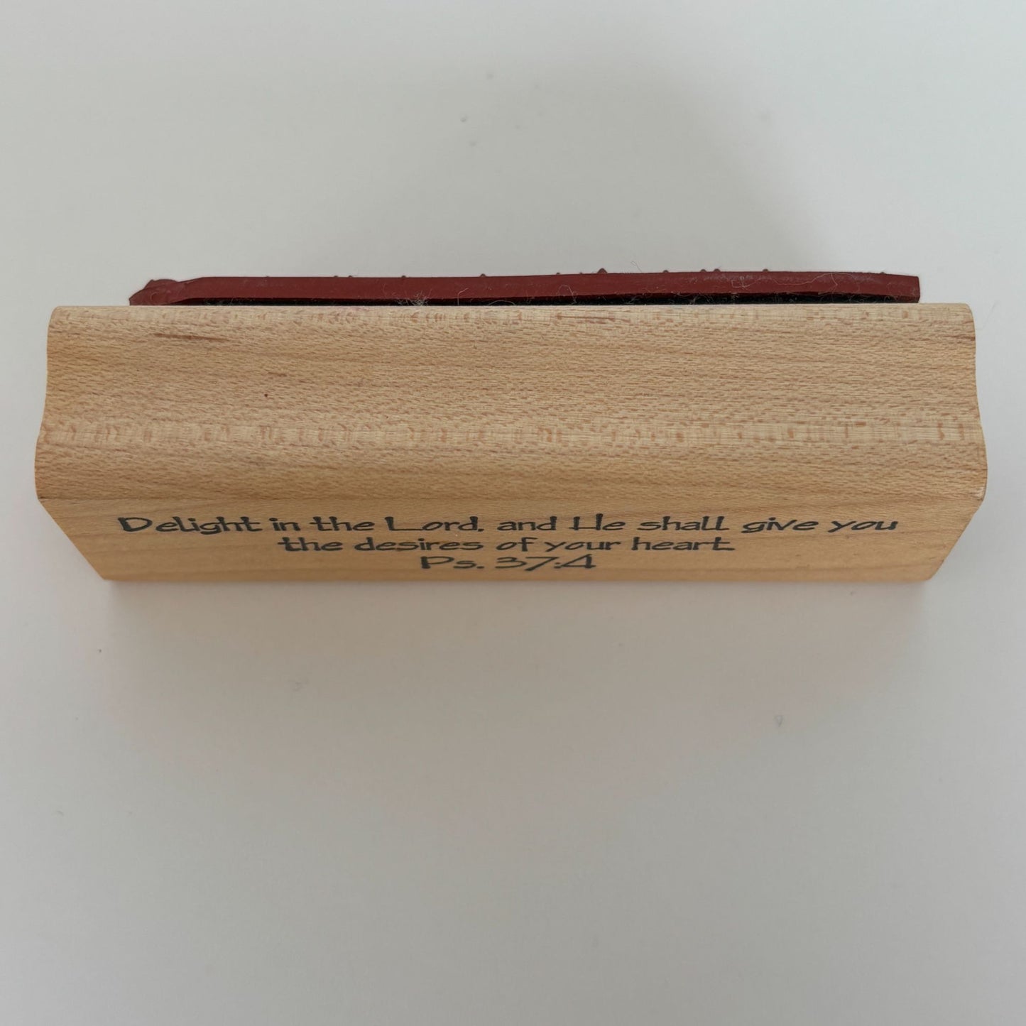 Biblical Impressions Rubber Stamp Psalms Bible Verse Quote Delight in the Lord