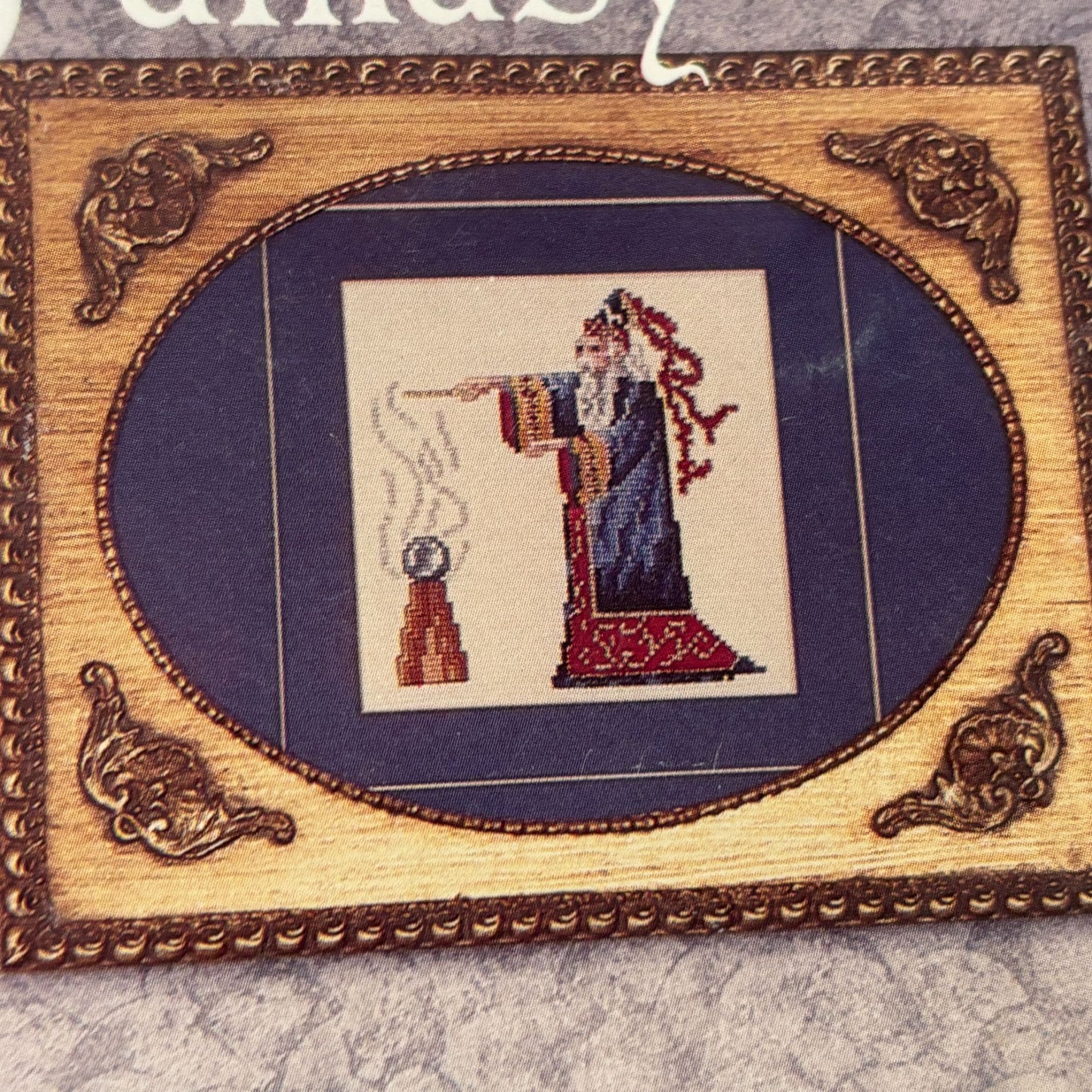 Figments Of Fantasy Cross Stitch Pattern Book Dragon Unicorn Wizard Pegasus 147