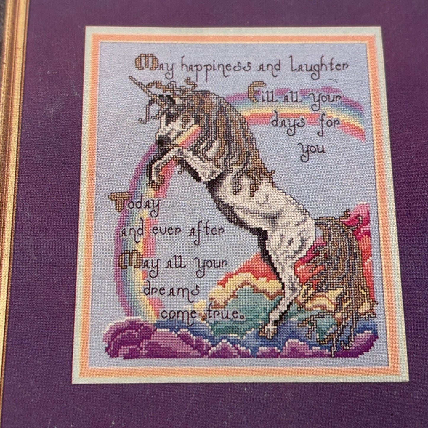 Figments Of Fantasy Cross Stitch Pattern Book Dragon Unicorn Wizard Pegasus 147
