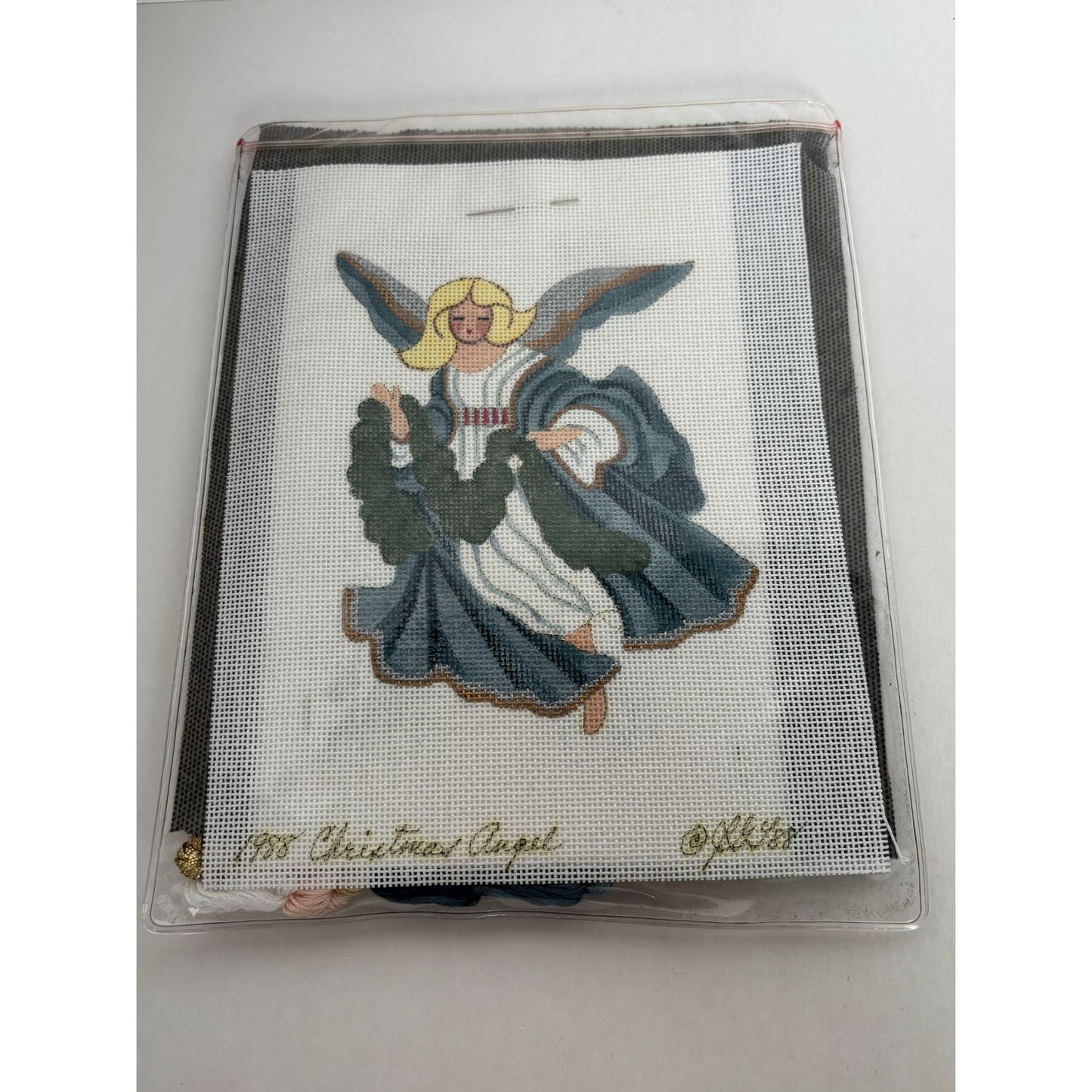 Stitchin Stuff Needlepoint Kit Christmas Angel Joan Thomasson Canvas New 1988