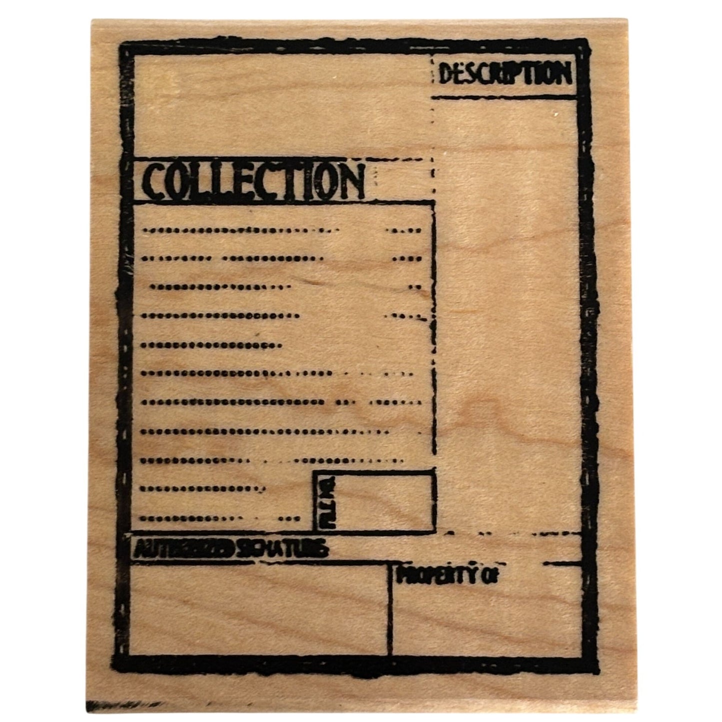 Club Scrap Rubber Stamp Library Card Collection Label Catalog Style Books Reader Reading Cardmaking