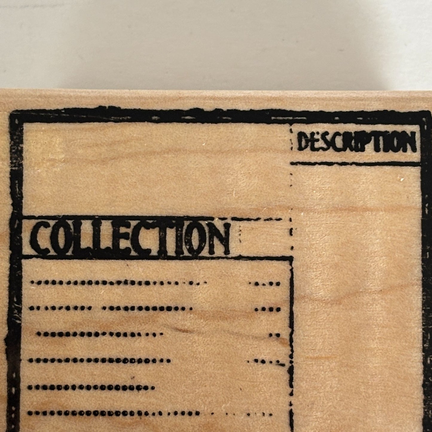 Club Scrap Rubber Stamp Library Card Collection Label Catalog Style Books Reader Reading Cardmaking