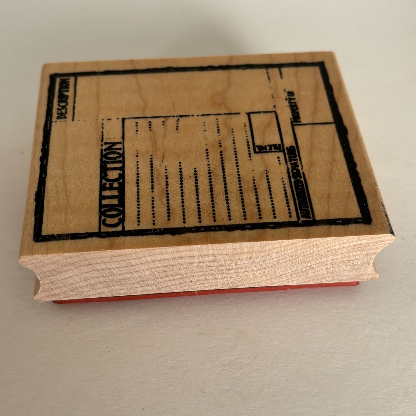 Club Scrap Rubber Stamp Library Card Collection Label Catalog Style Books Reader Reading Cardmaking