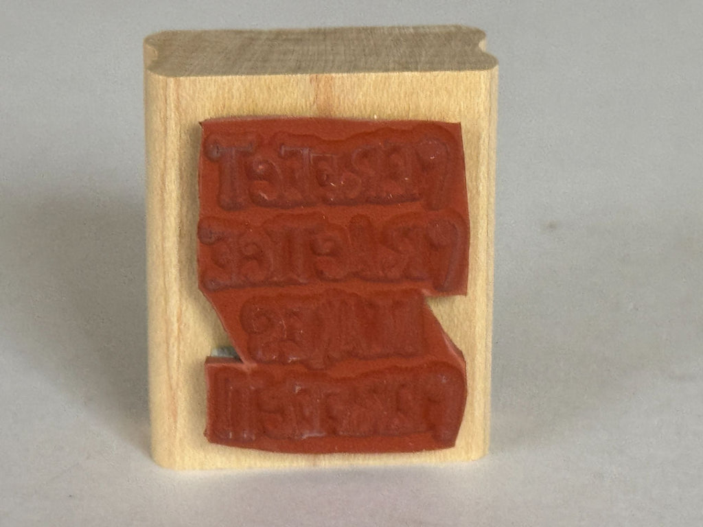 Stampin Up Rubber Stamp Practice Makes Perfect Music Teacher Paper Grading Words