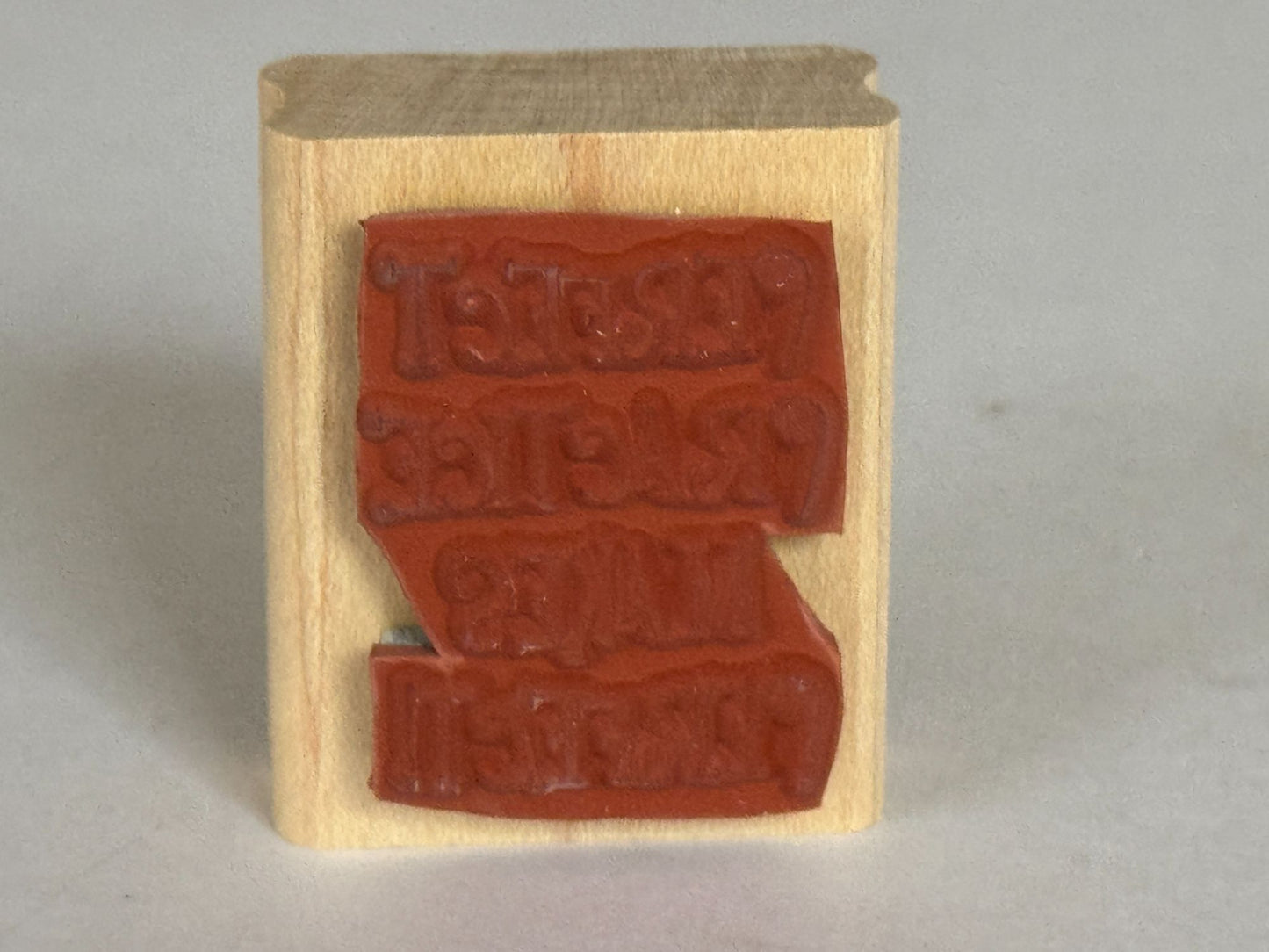 Stampin Up Rubber Stamp Practice Makes Perfect Music Teacher Paper Grading Words