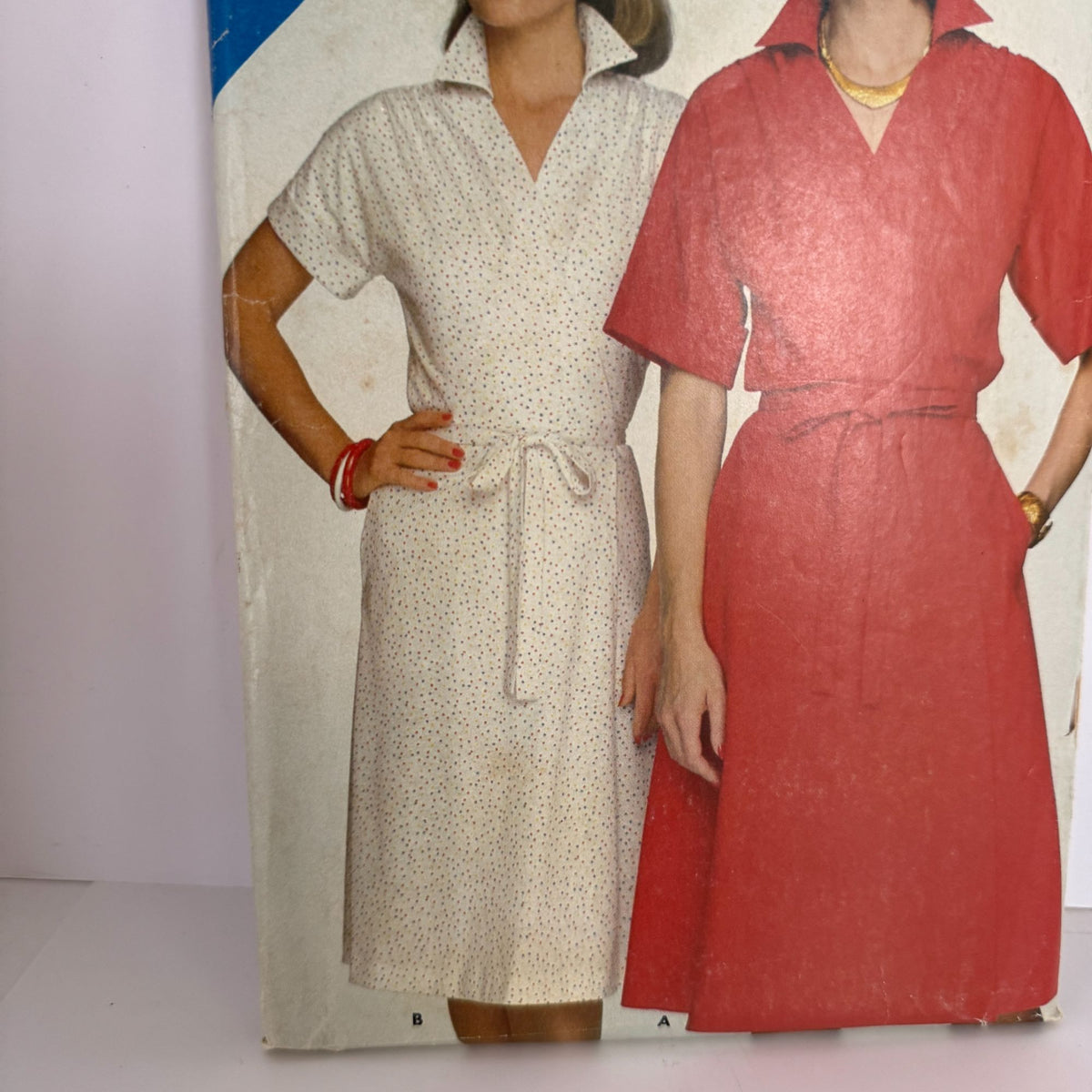 Butterick See and Sew Sewing Pattern 3875 Misses Dress Front Wrap 8 10 12 Uncut