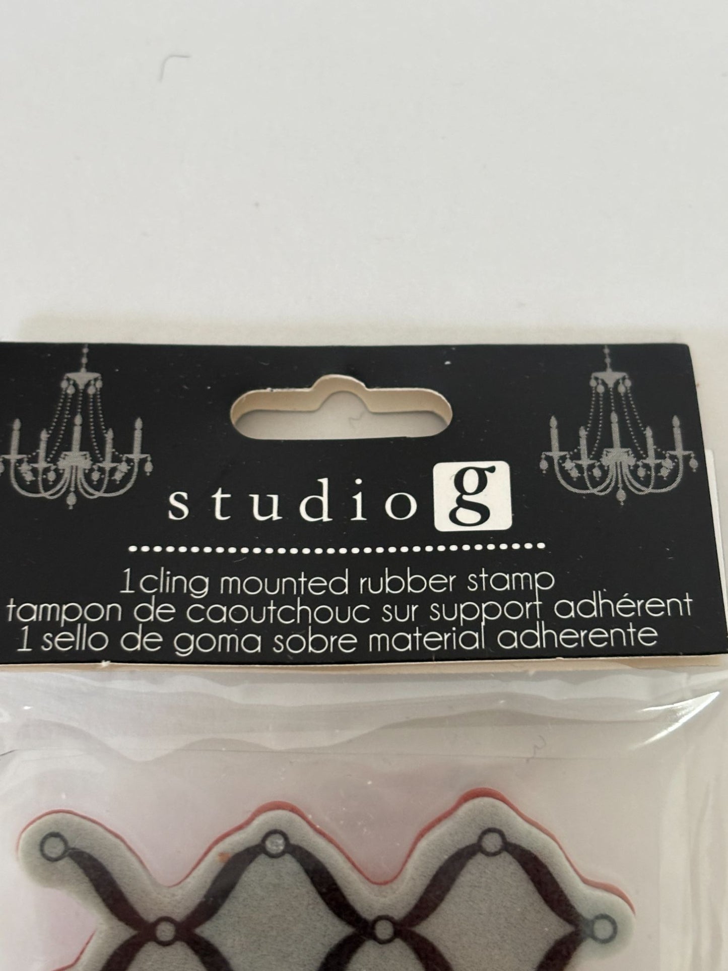 Studio G Cling Mounted Rubber Stamp Lattice Craft Tool Scrapbooking Cardmaking