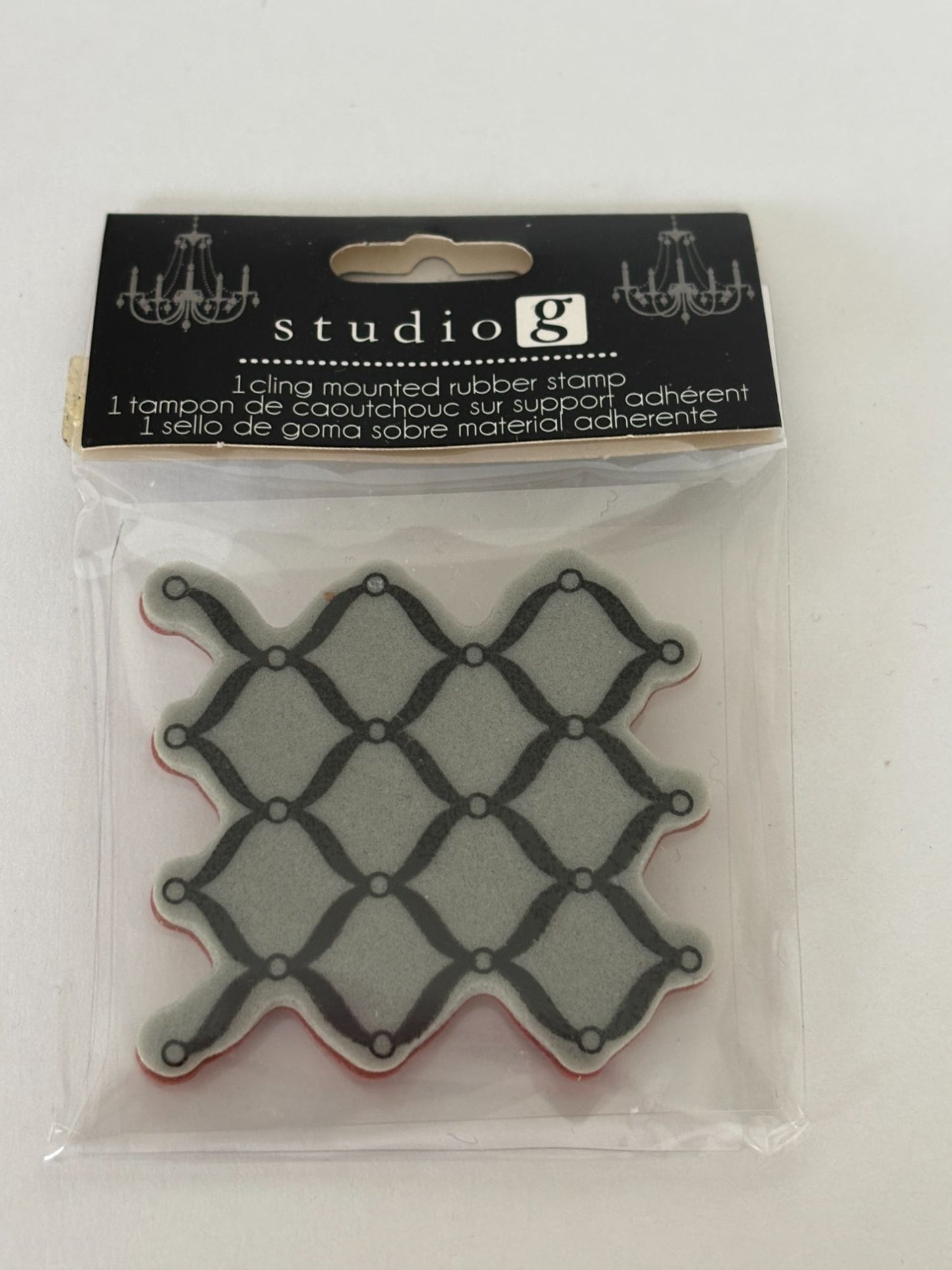 Studio G Cling Mounted Rubber Stamp Lattice Craft Tool Scrapbooking Cardmaking