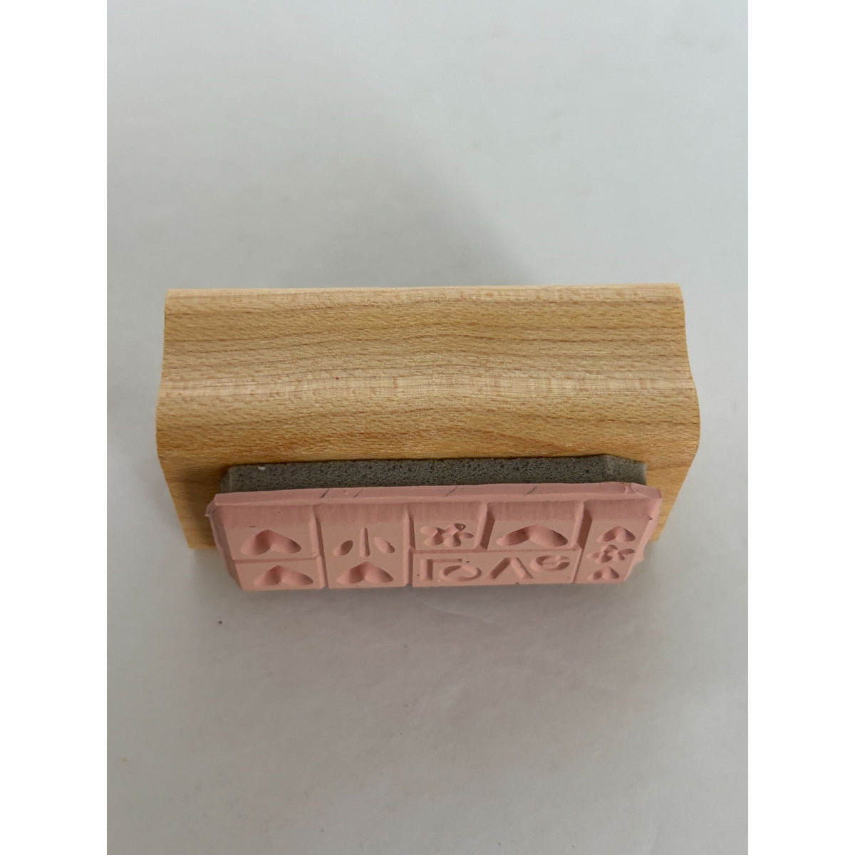 Stampin Up Rubber Stamp Love Hearts and Flowers Garden Card Making Words Grows