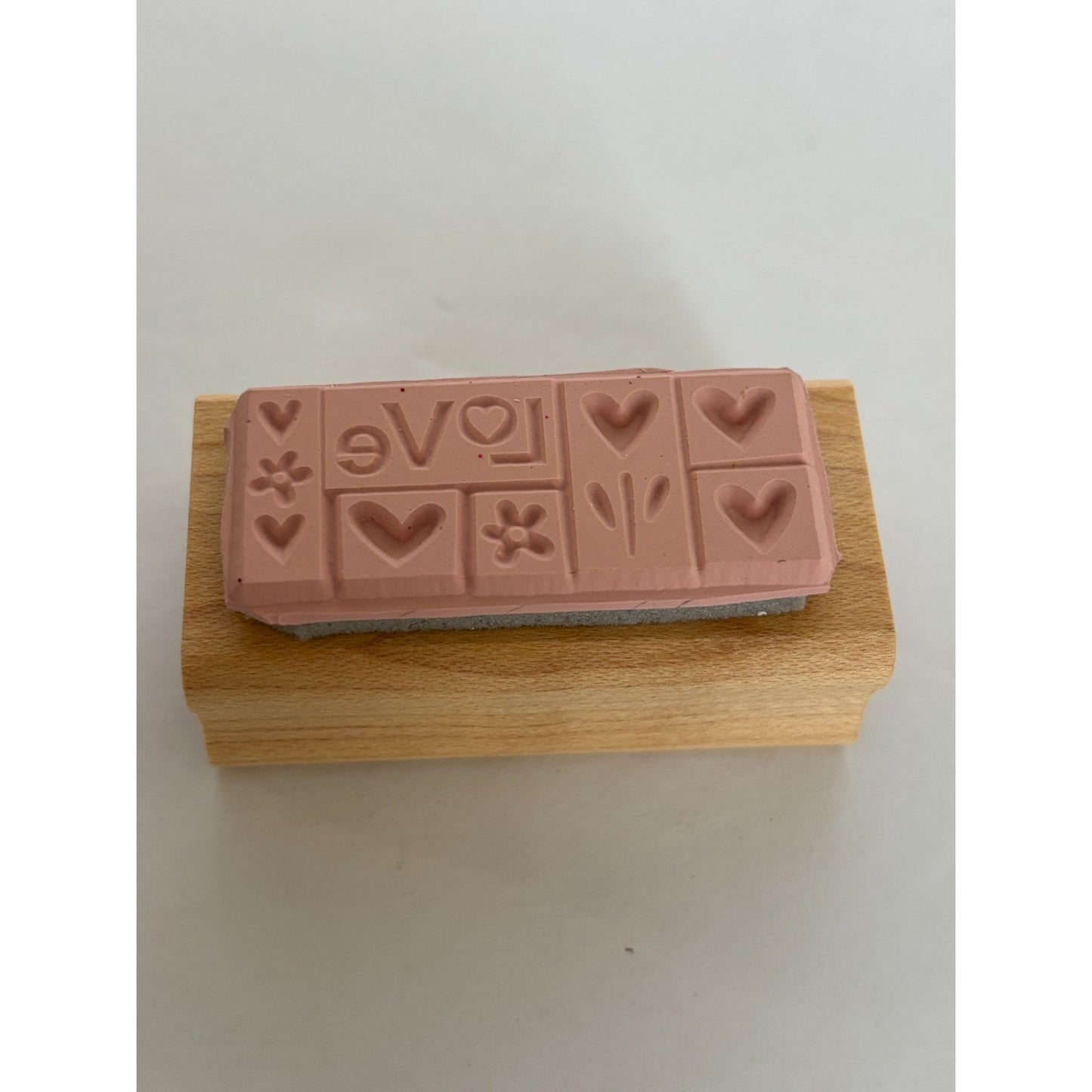 Stampin Up Rubber Stamp Love Hearts and Flowers Garden Card Making Words Grows