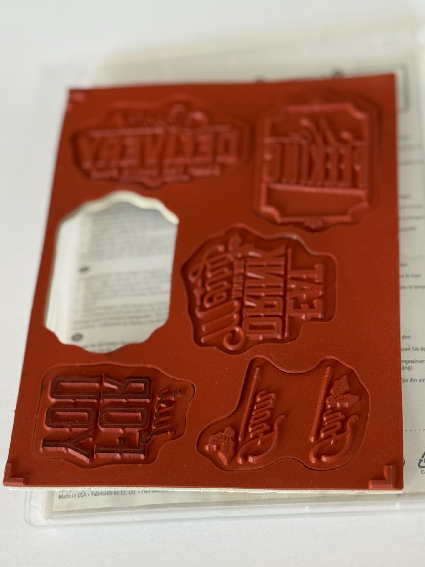 Stampin' Up! Rubber Stamp Set: Merry Little Labels