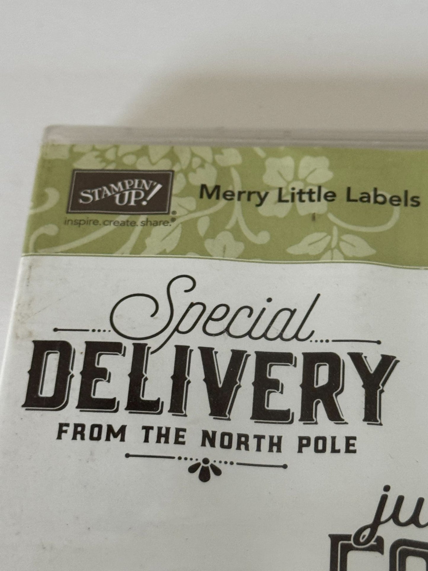 Stampin' Up! Rubber Stamp Set: Merry Little Labels