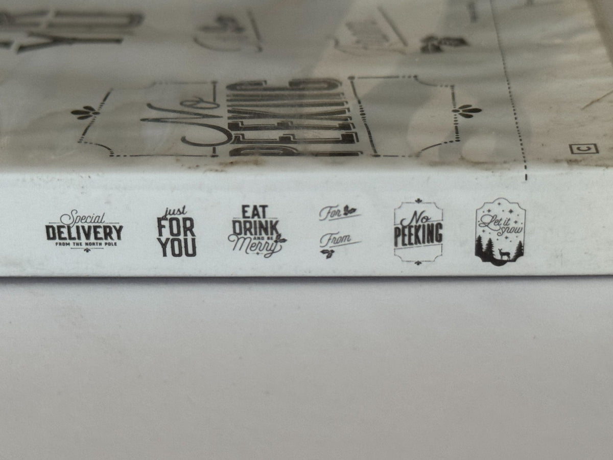 Stampin' Up! Rubber Stamp Set: Merry Little Labels