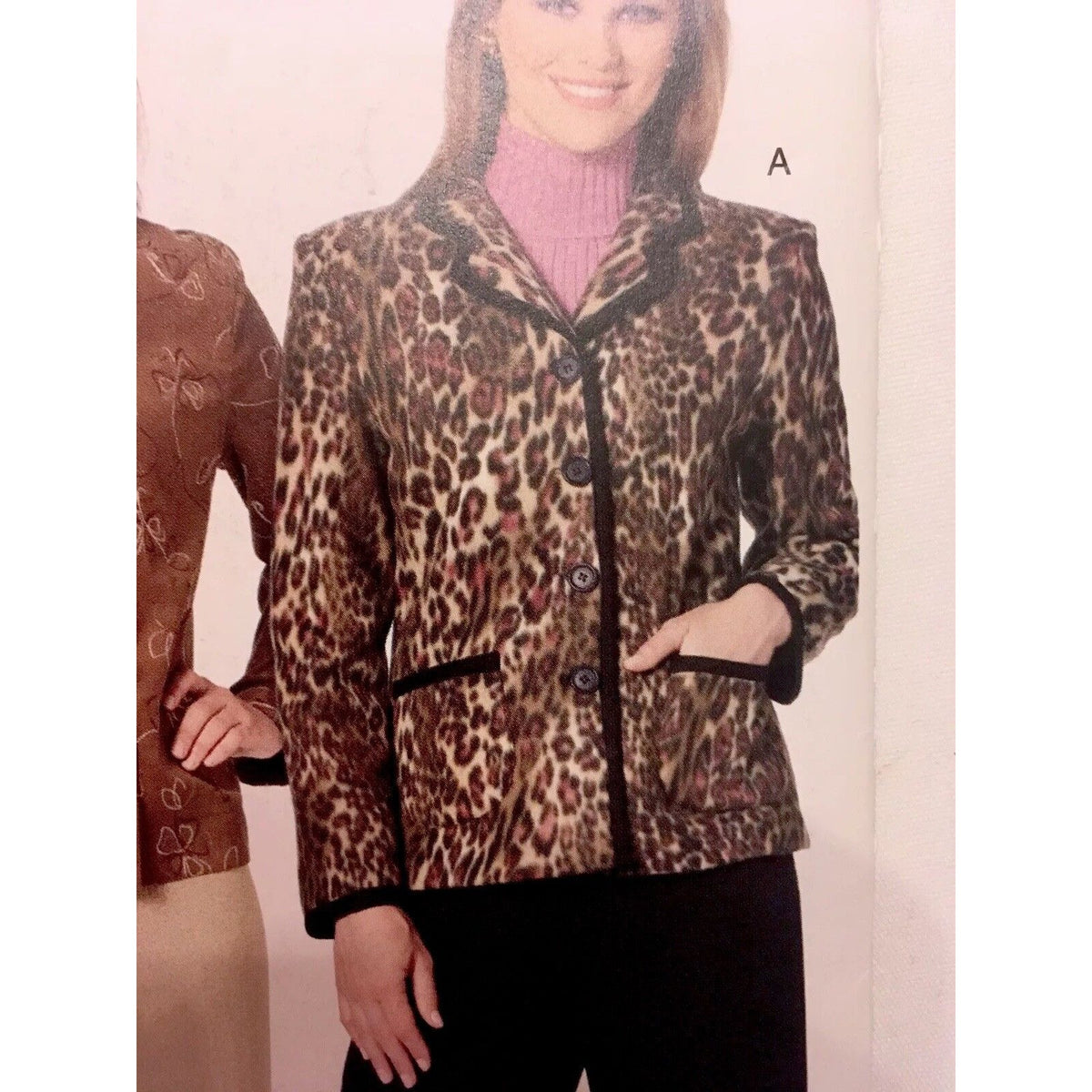 Butterick B5514 Misses Sewing Pattern Easy Jacket Button Up 8 10 12 14 Uncut