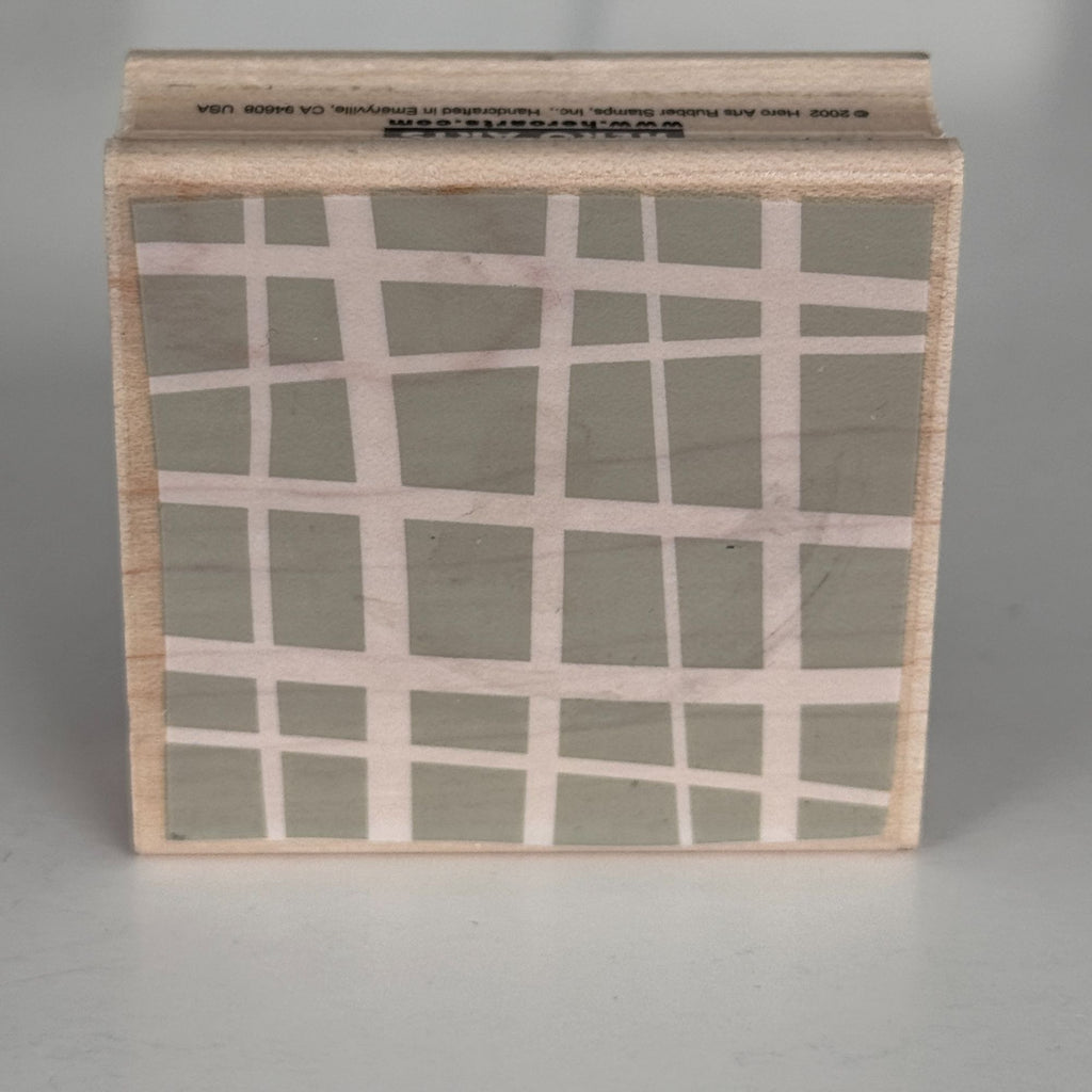 Hero Arts Rubber Stamp Crisscross Background Modern Grid Geometric Texture Cardmaking Scrapbook Paper Craft E2538