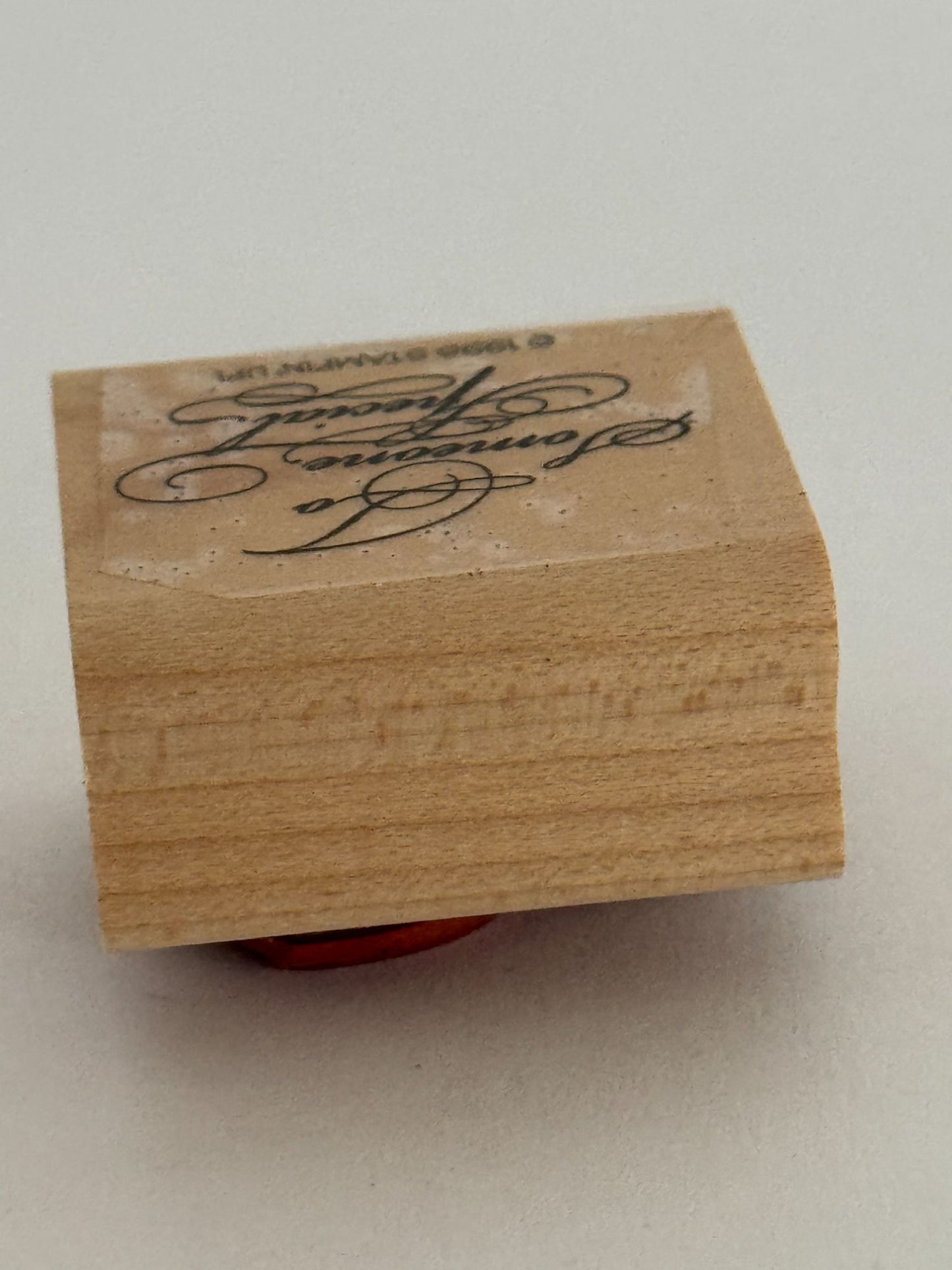 Stampin Up Rubber Stamp To Someone Special Gift Tag Card Making Words Friendship