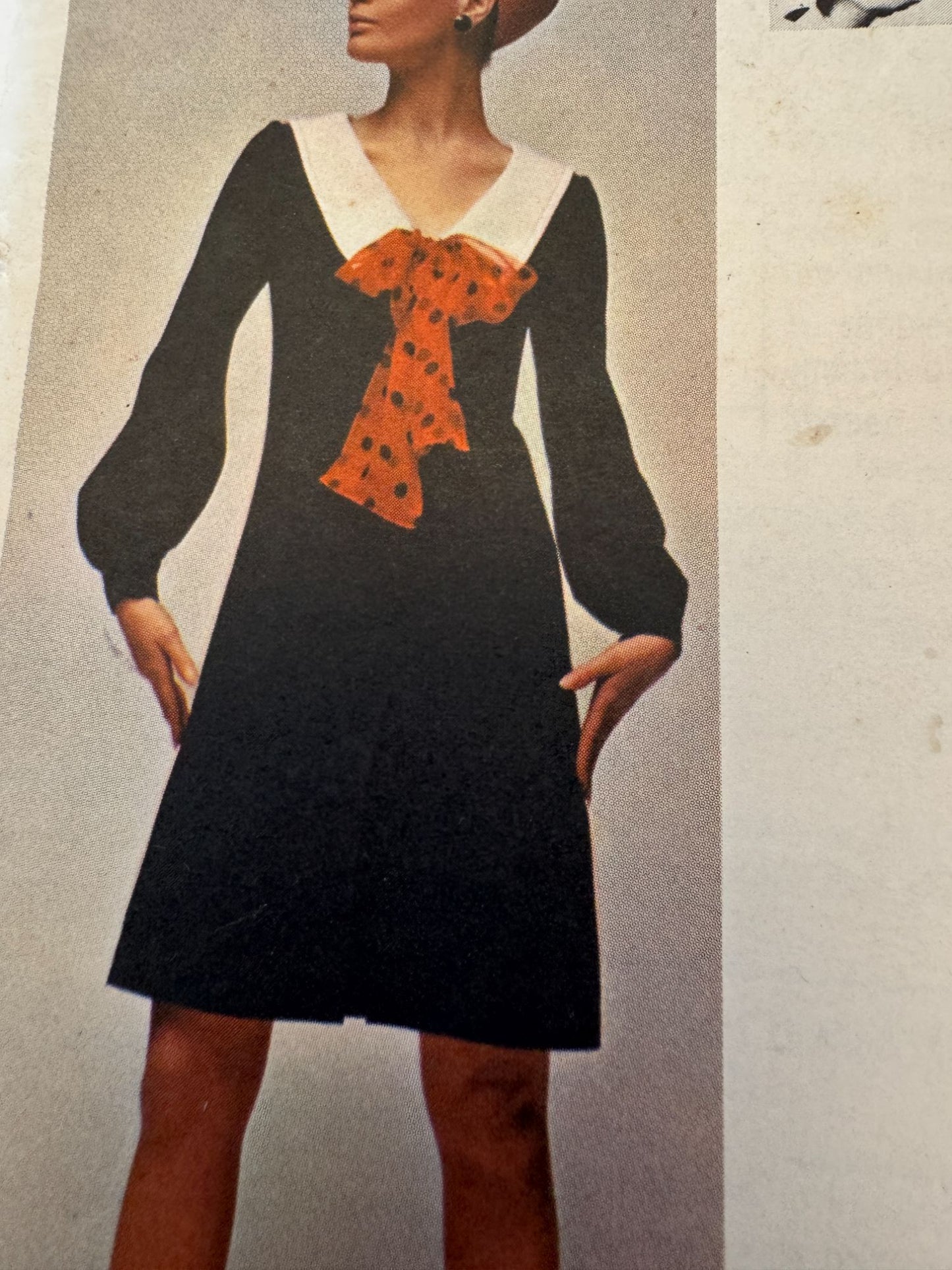 Butterick Sewing Pattern 4129 One Piece Dress 18 Jean Muir Designer Rare Vintage