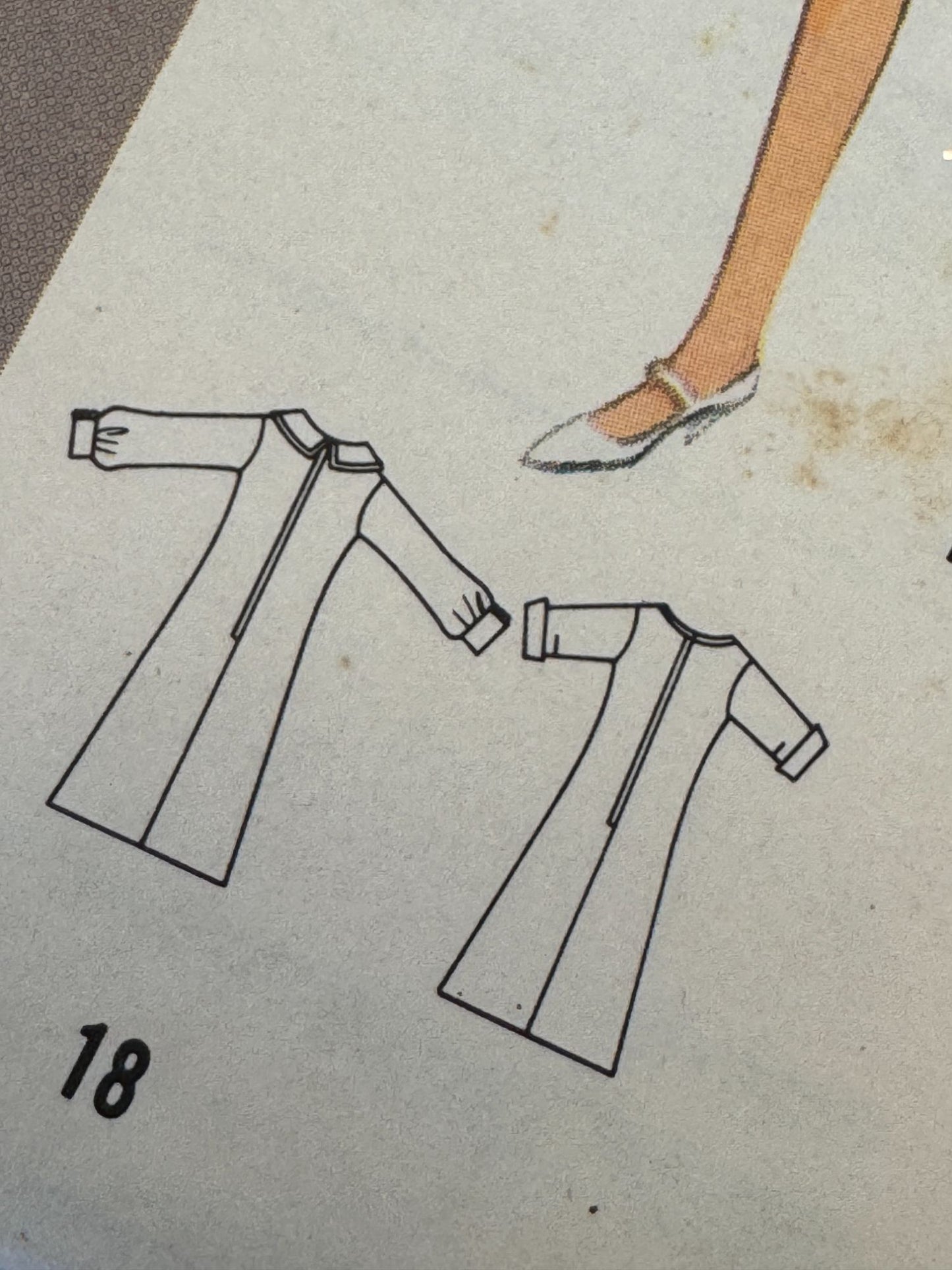 Butterick Sewing Pattern 4129 One Piece Dress 18 Jean Muir Designer Rare Vintage