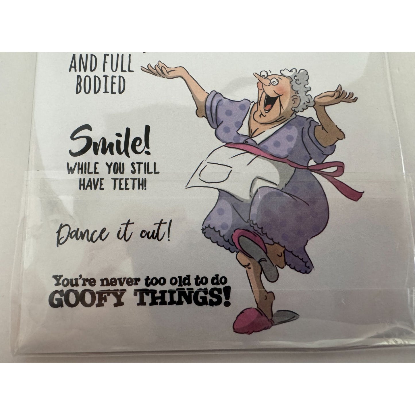 Art Impressions Clear Stamps Be Happy Laugh Lines Funny Birthday Sayings Grandma