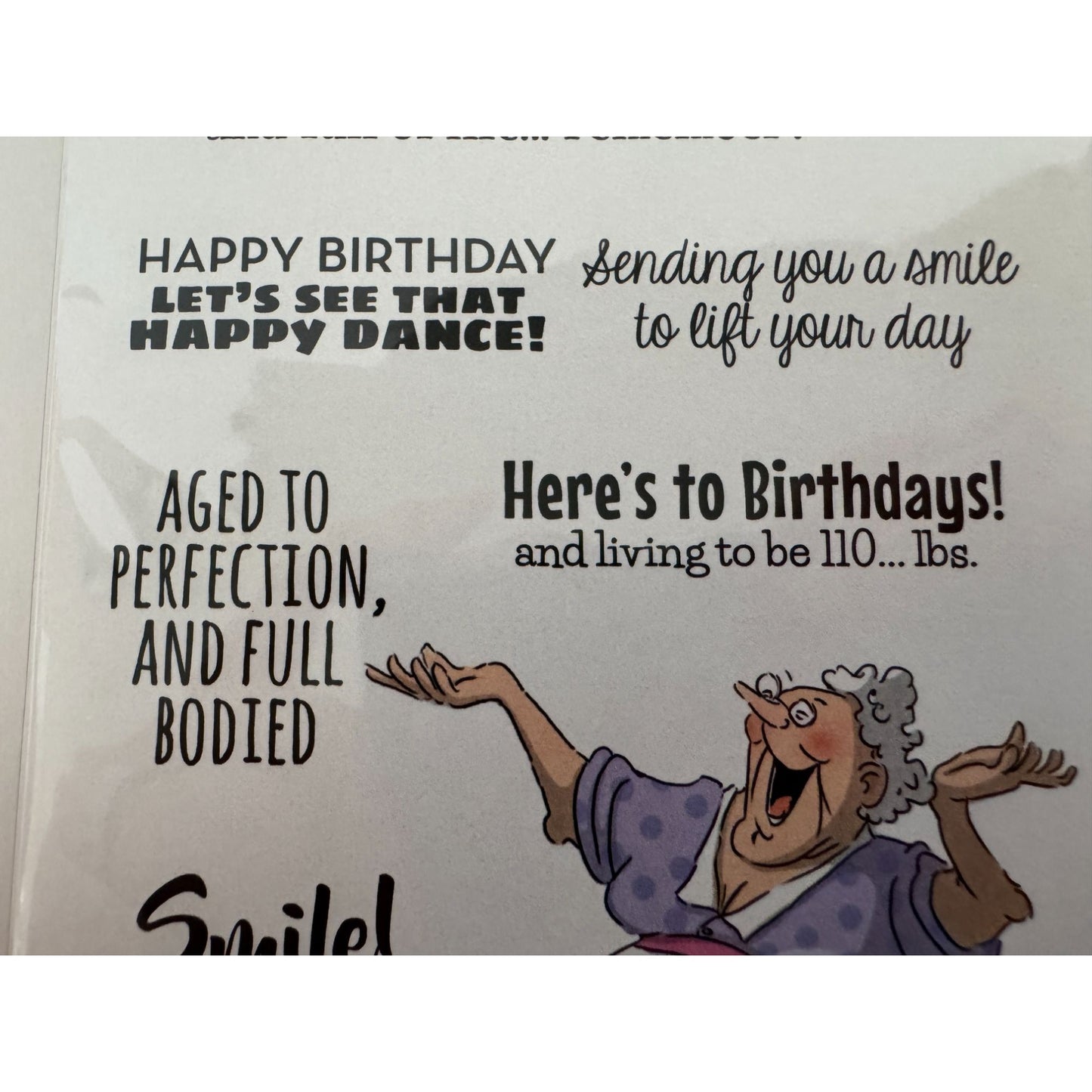 Art Impressions Clear Stamps Be Happy Laugh Lines Funny Birthday Sayings Grandma