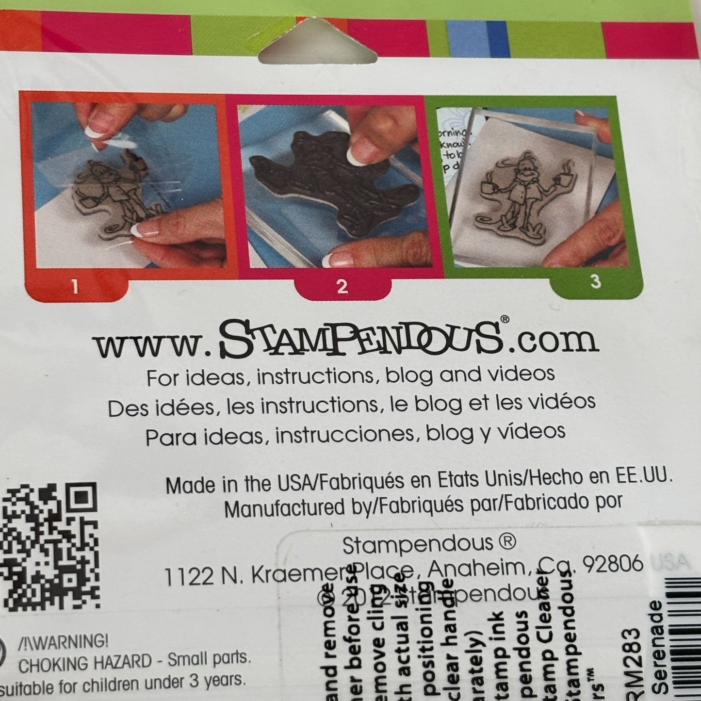 Stampendous Cling Rubber Stamp Songbirds Serenade Quote Sentiment Card Making Words Bird Nature