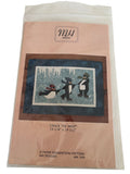 MH Designs Quilt Design 599 Penguins Crack The Whip Winter Ice Skating Christmas