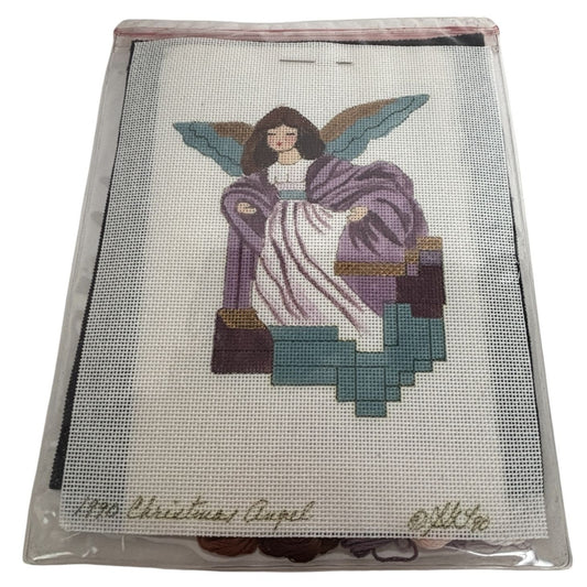 Stitchin Stuff Needlepoint Kit Christmas Angel Joan Thomasson 1990 Canvas New