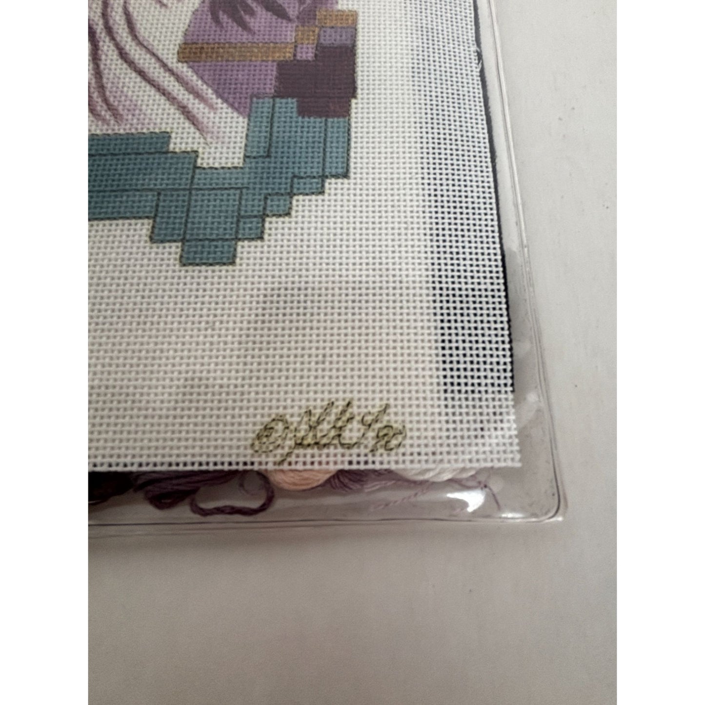 Stitchin Stuff Needlepoint Kit Christmas Angel Joan Thomasson 1990 Canvas New