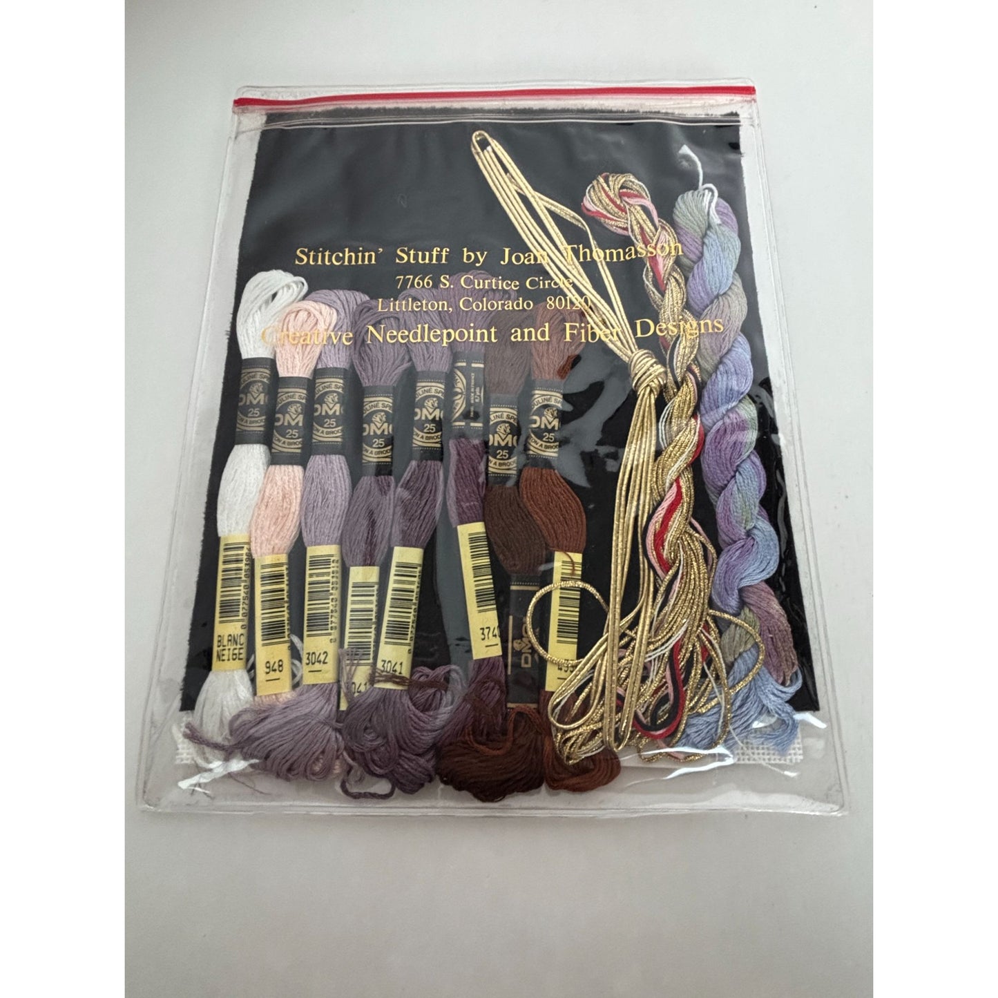 Stitchin Stuff Needlepoint Kit Christmas Angel Joan Thomasson 1990 Canvas New