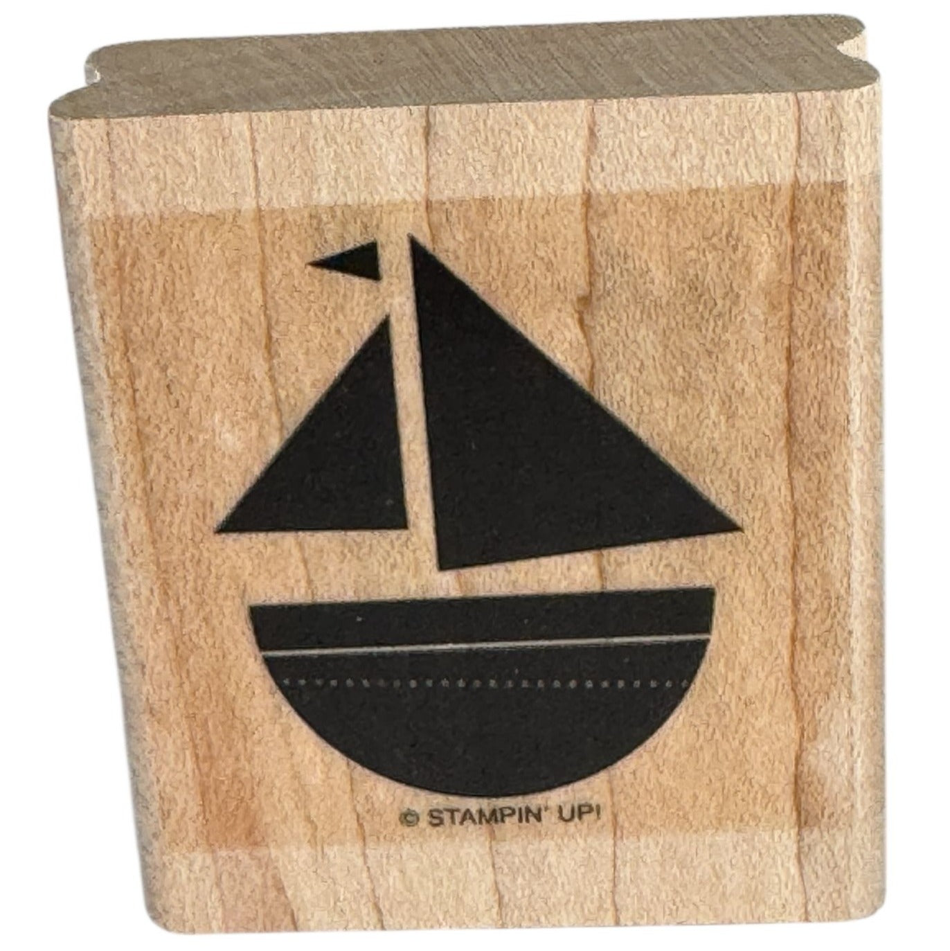 Stampin Up Rubber Stamp Sailboat Silhouette Boat Sailing Vacation Card Making