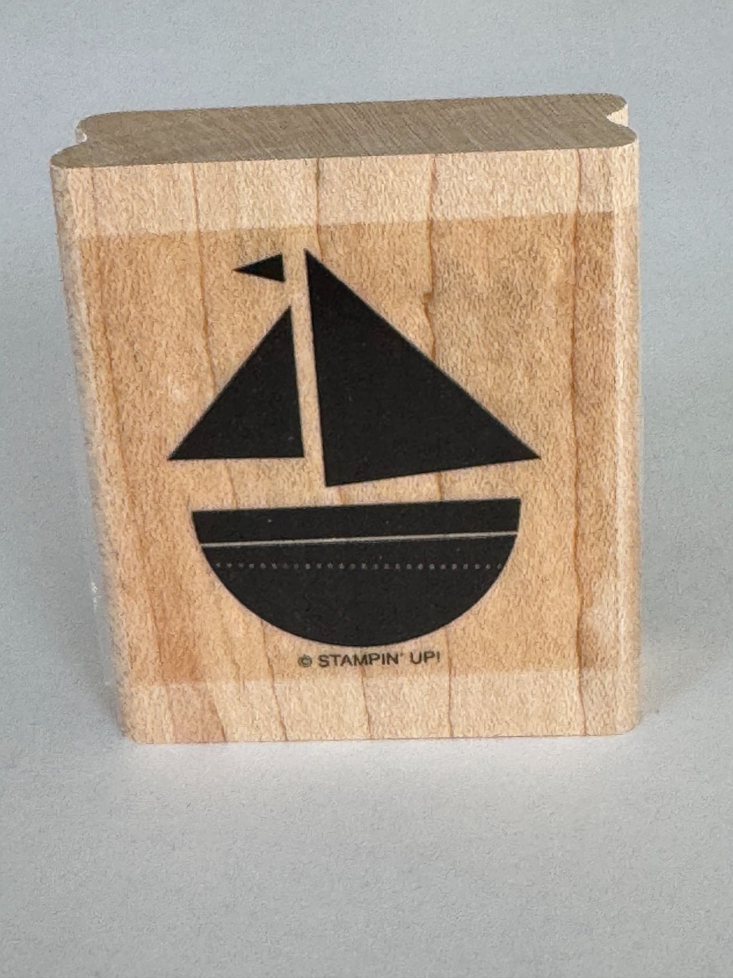 Stampin Up Rubber Stamp Sailboat Silhouette Boat Sailing Vacation Card Making