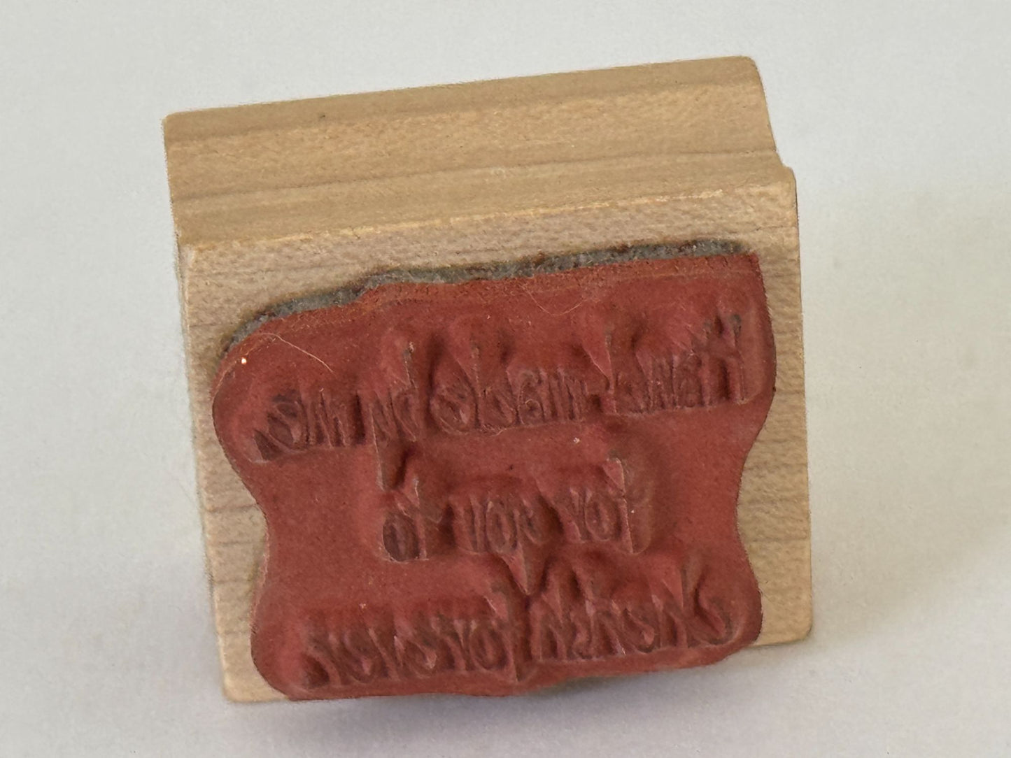 Hambro Rubber Stamp Handmade By Me Crafter Gift Tag Card Making Funny Craft Fair