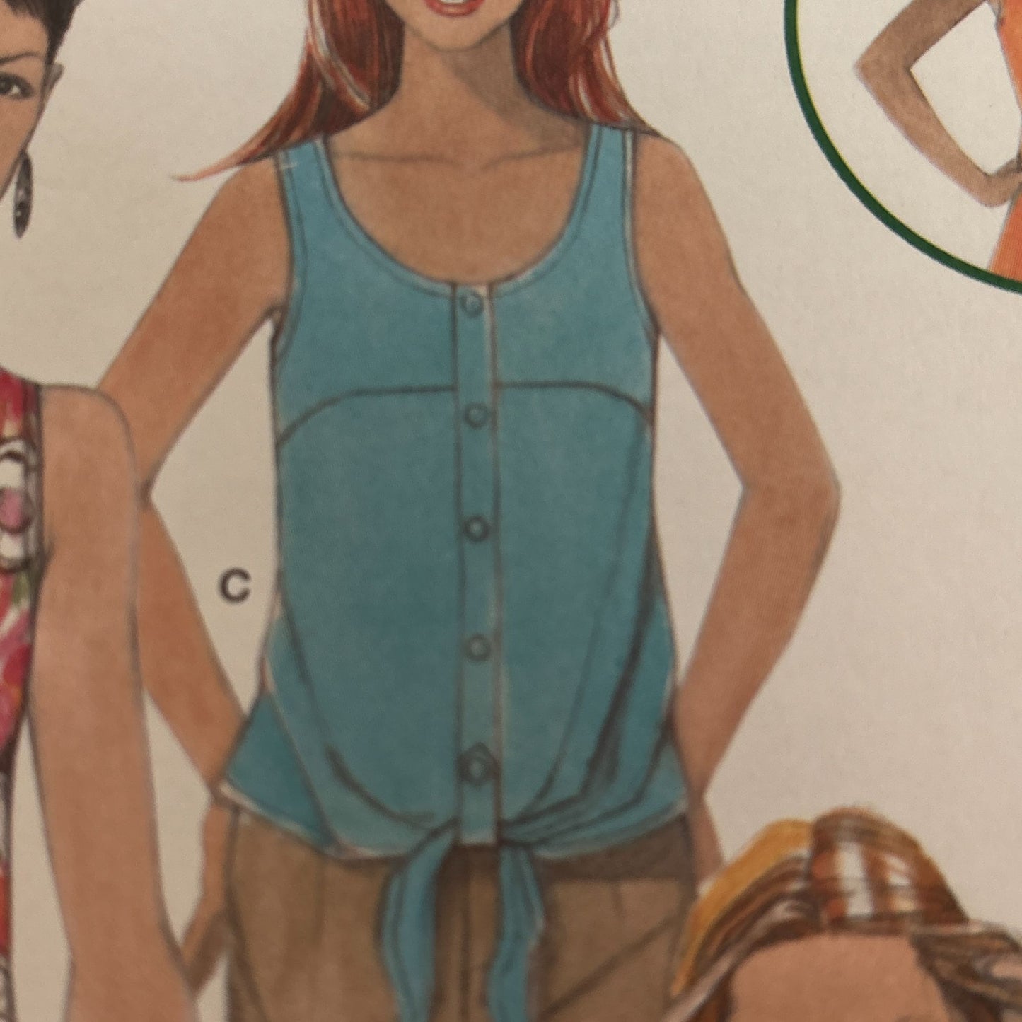 Simplicity Sewing Pattern 1614 Misses Summer Tops Sleeveless Shirt 12-20 Uncut