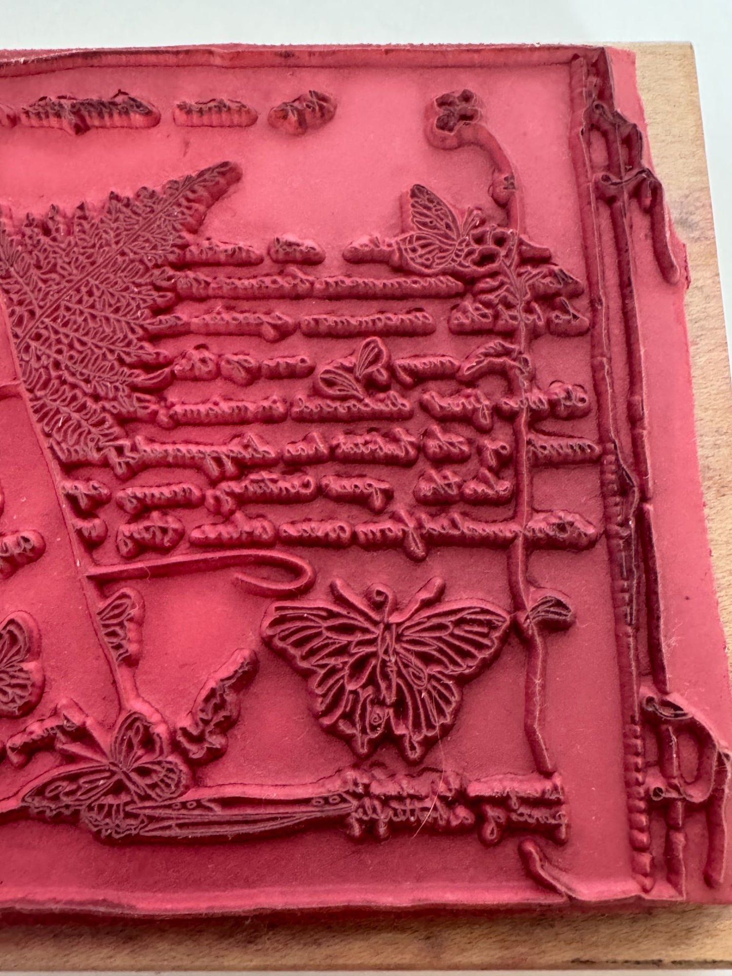 Stamps Happen Rubber Stamp Page about Butterflies Butterfly Large Peggy Abrams