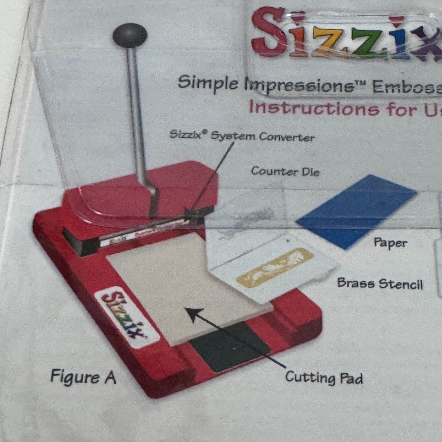 Sizzix Good Luck Embossing Folder Brass Stencil Counter Die Set Card Making Tool