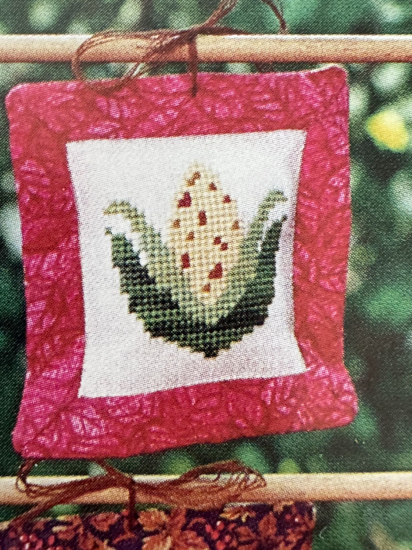 ThreadBear Creations Cross Stitch Pattern A Tree For All Seasons Fall Turkey